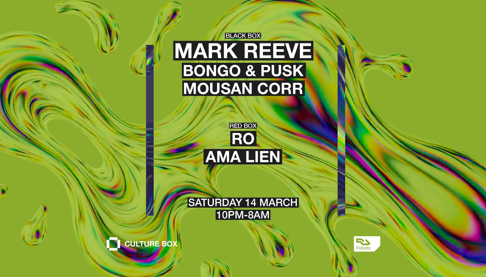 Mark Reeve / Bongo & Pusk / Mousan Corr / Ro / Ama Lien Cover