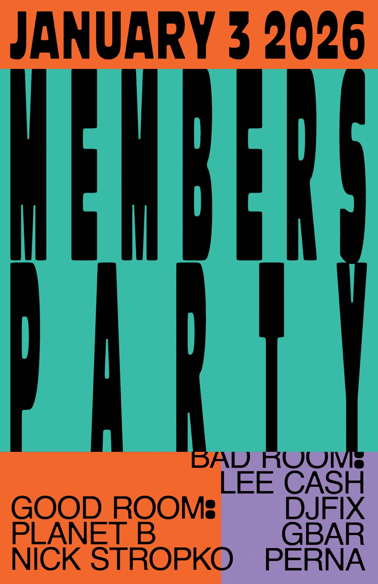 Members Party: Planet B, Nick Stropko, Lee Cash, Djfix, Gbar, Perna Cover