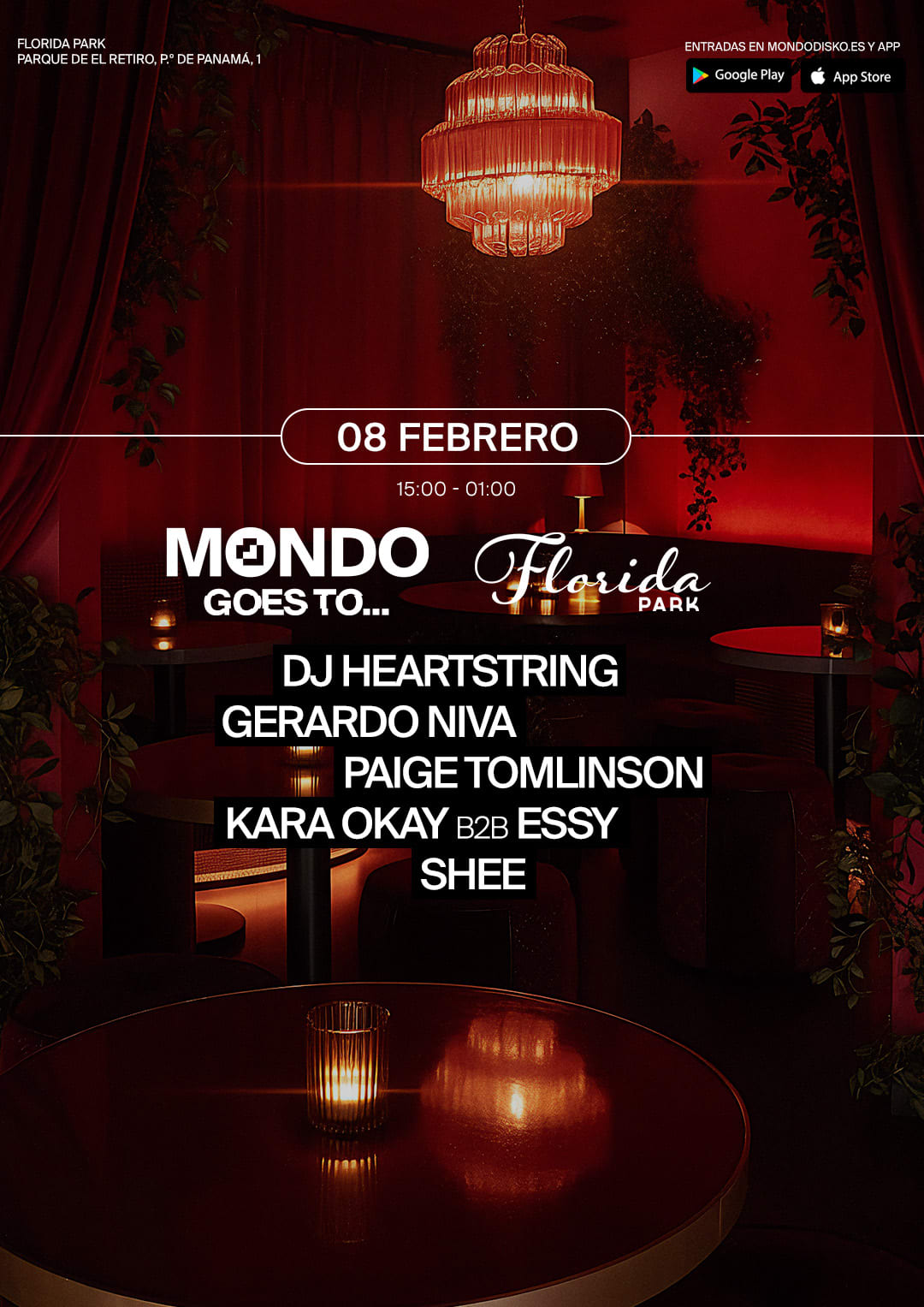 Mondo Goes To Florida:Dj Heartstring / Gerardo Niva / Paige Tomlinson / Kara Okey B2b Essy/Shee Cover