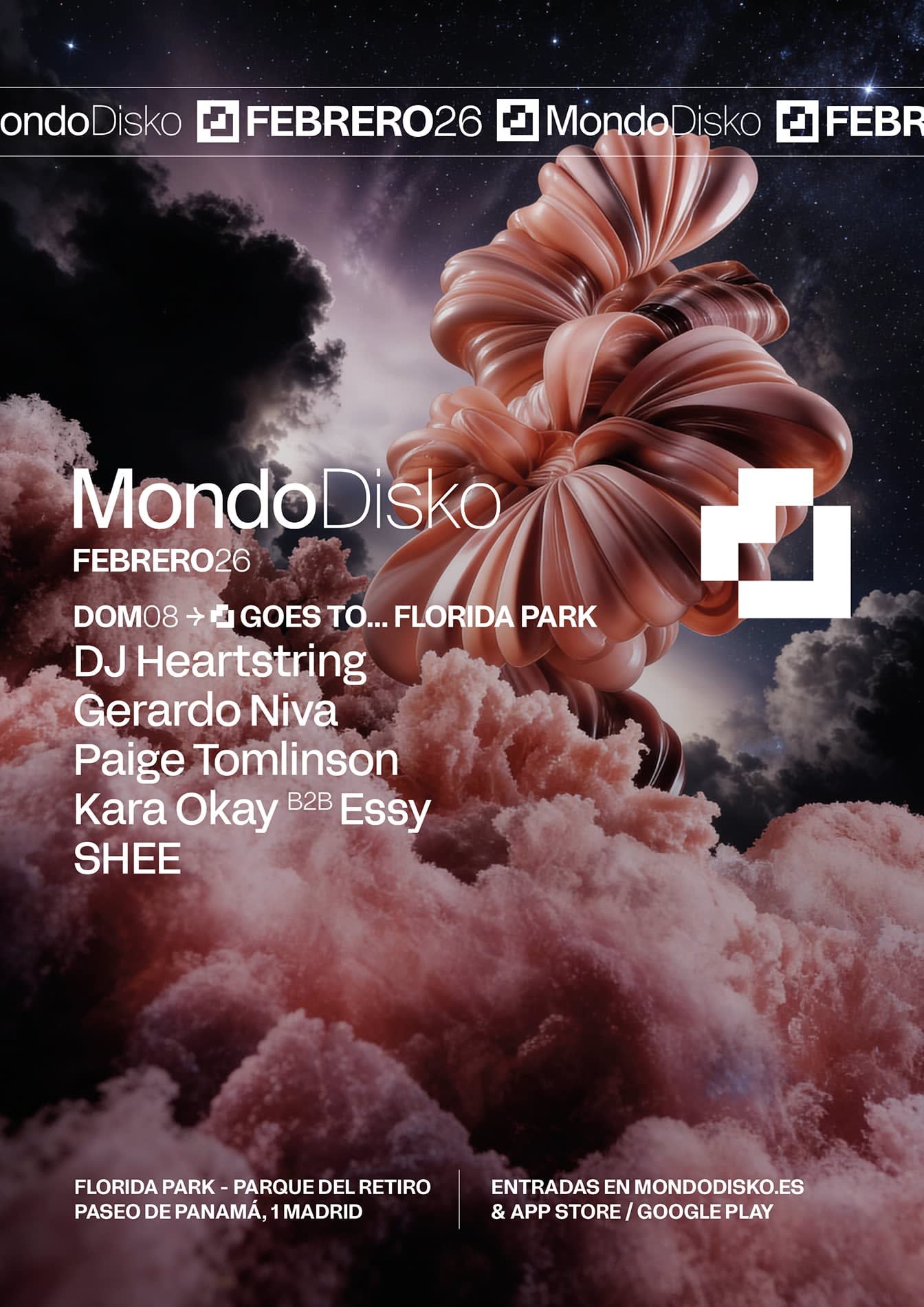 Mondo Goes To Florida: Dj Heartstring / Gerardo Niva /Paige Tomlinson /Kara Okay B2b Essy /Shee Cover