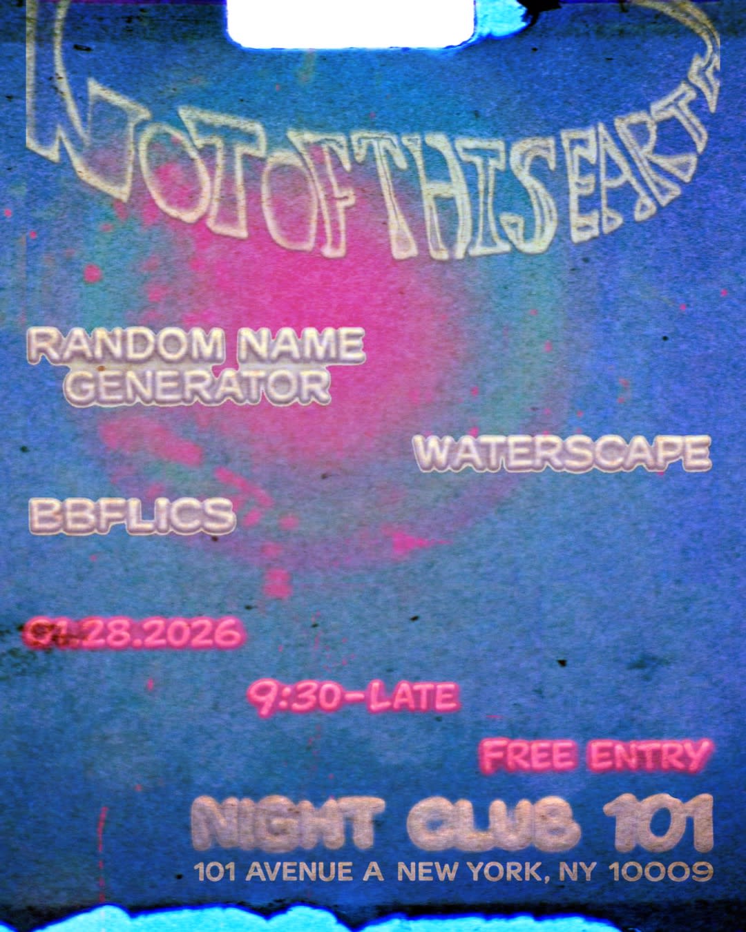 Not Of This Earth Cover