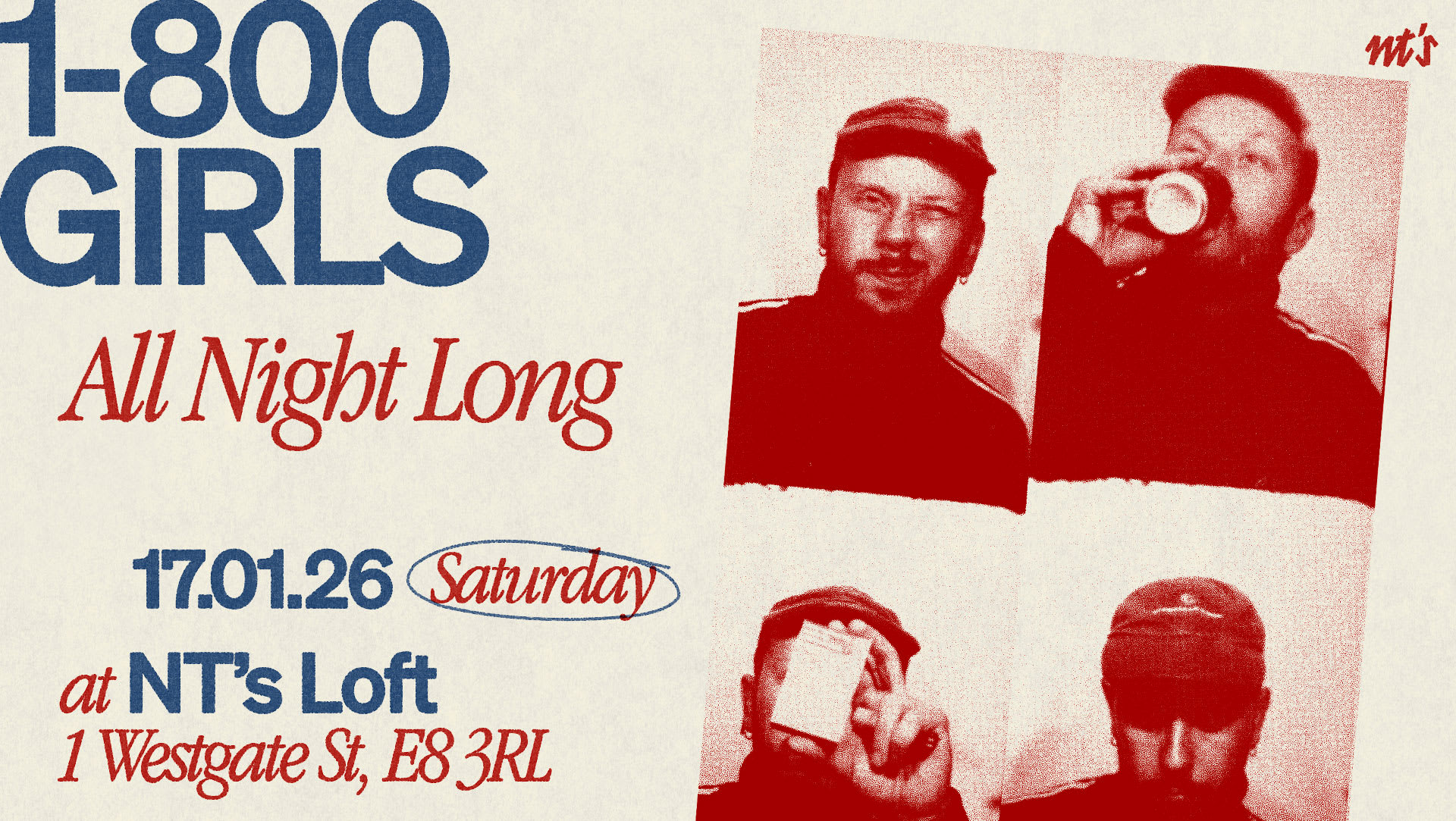 Nt's Loft: 1-800 Girls [All Night Long] Cover