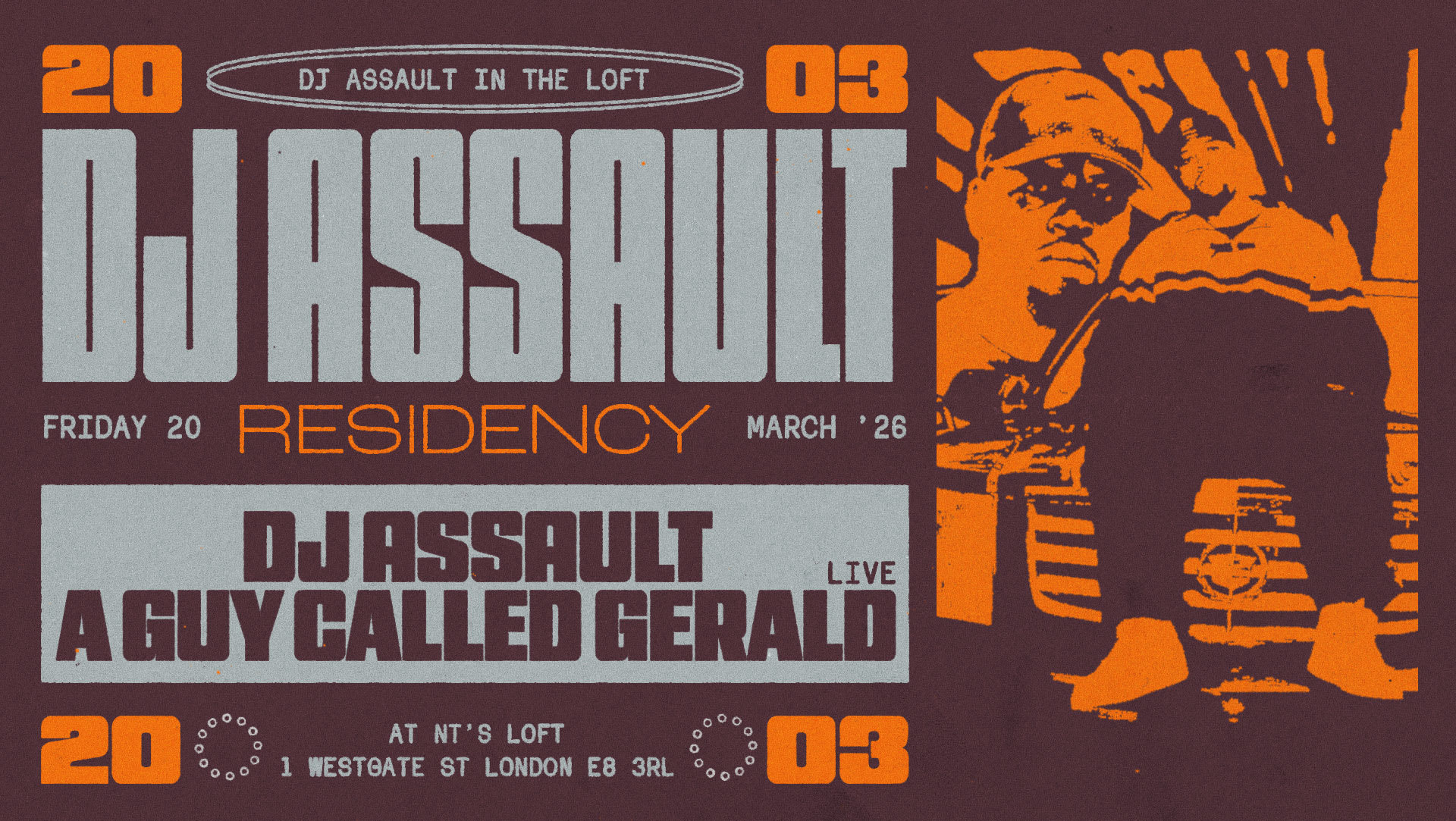 Nt's Loft: Dj Assault & A Guy Called Gerald - Four Fridays In March Cover
