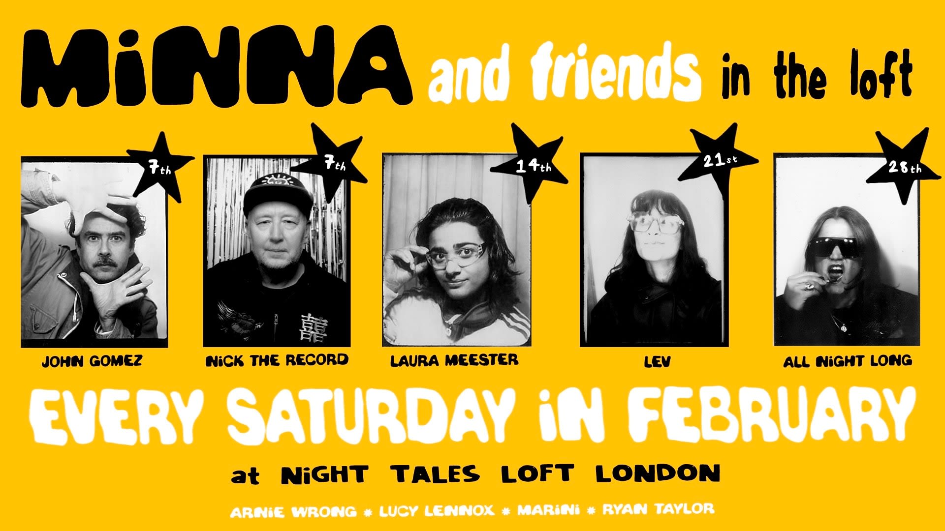 Nt's Loft: Minna, John Gómez & Nick The Record - Four Saturdays In February Cover