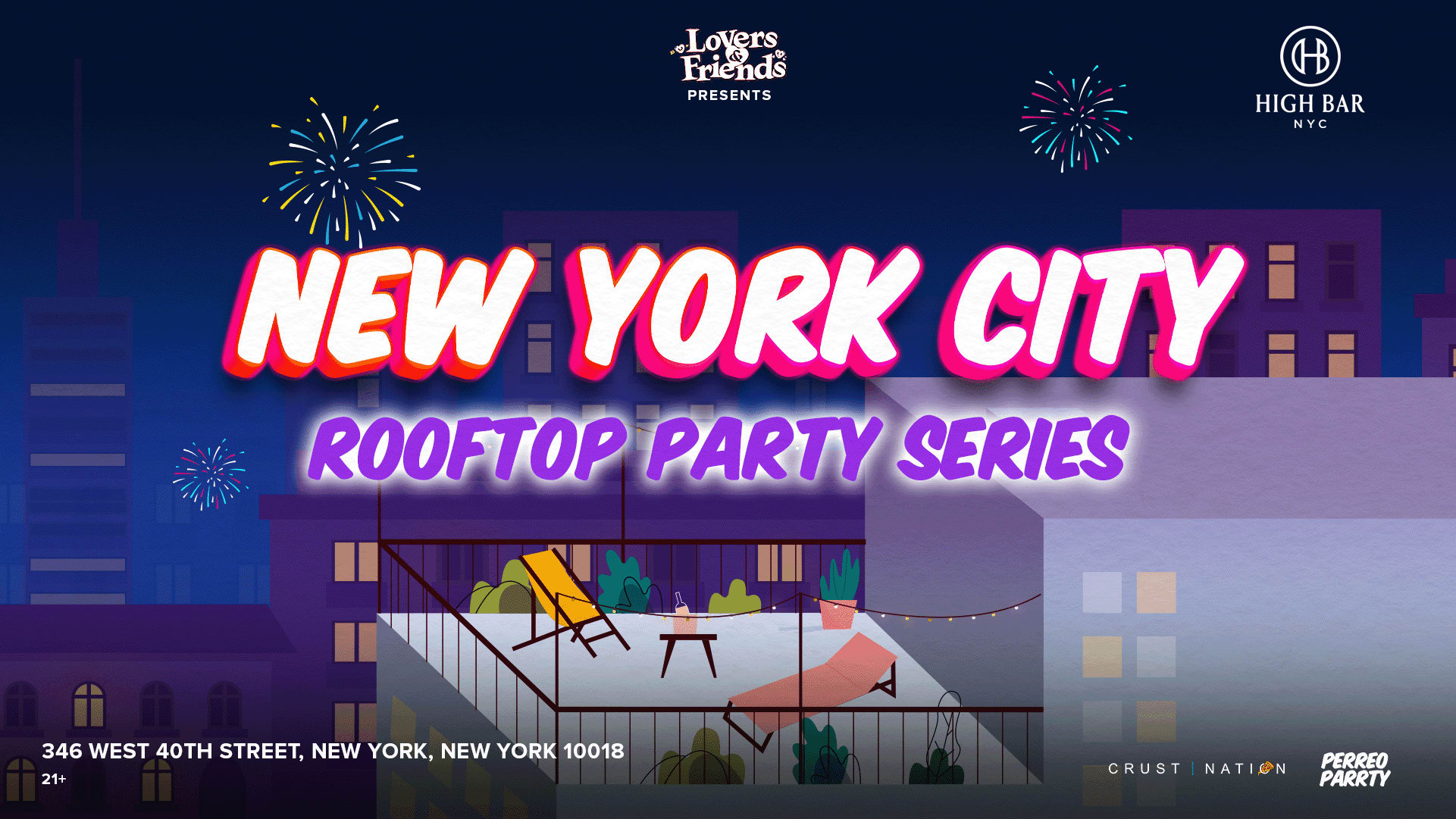 Nyc Rooftop Party Series - Afrobeats + R&B + Reggae Dance Party Midtown Cover