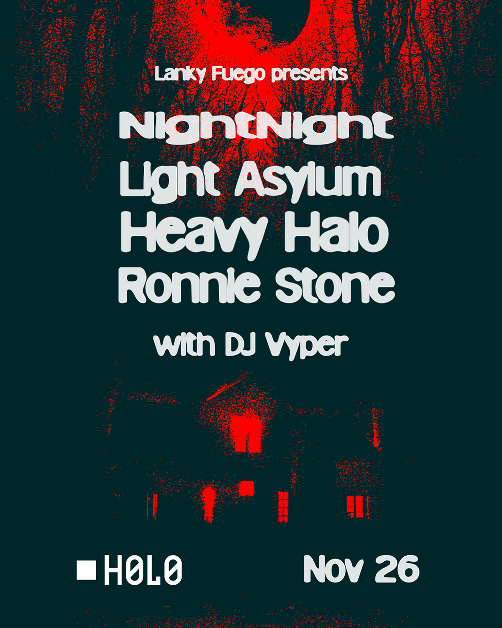 Nightnight, Light Asylum, Heavy Halo, Ronnie Stone With Vyper Cover