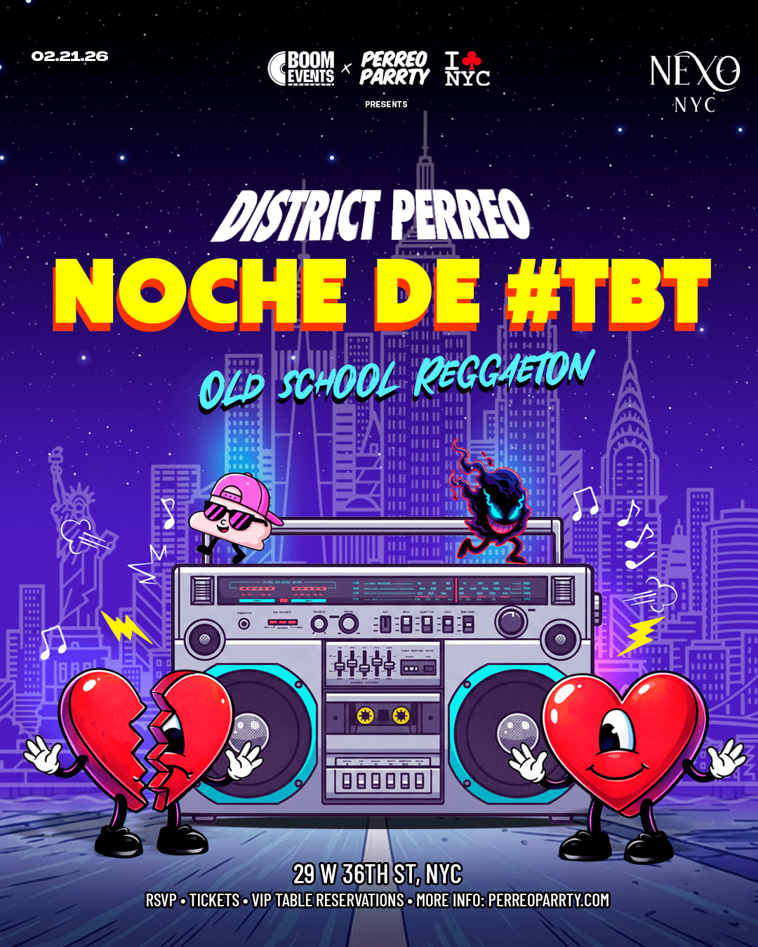 Noche De Tbt - Old School Reggaeton Night Club Midtown Nyc Cover