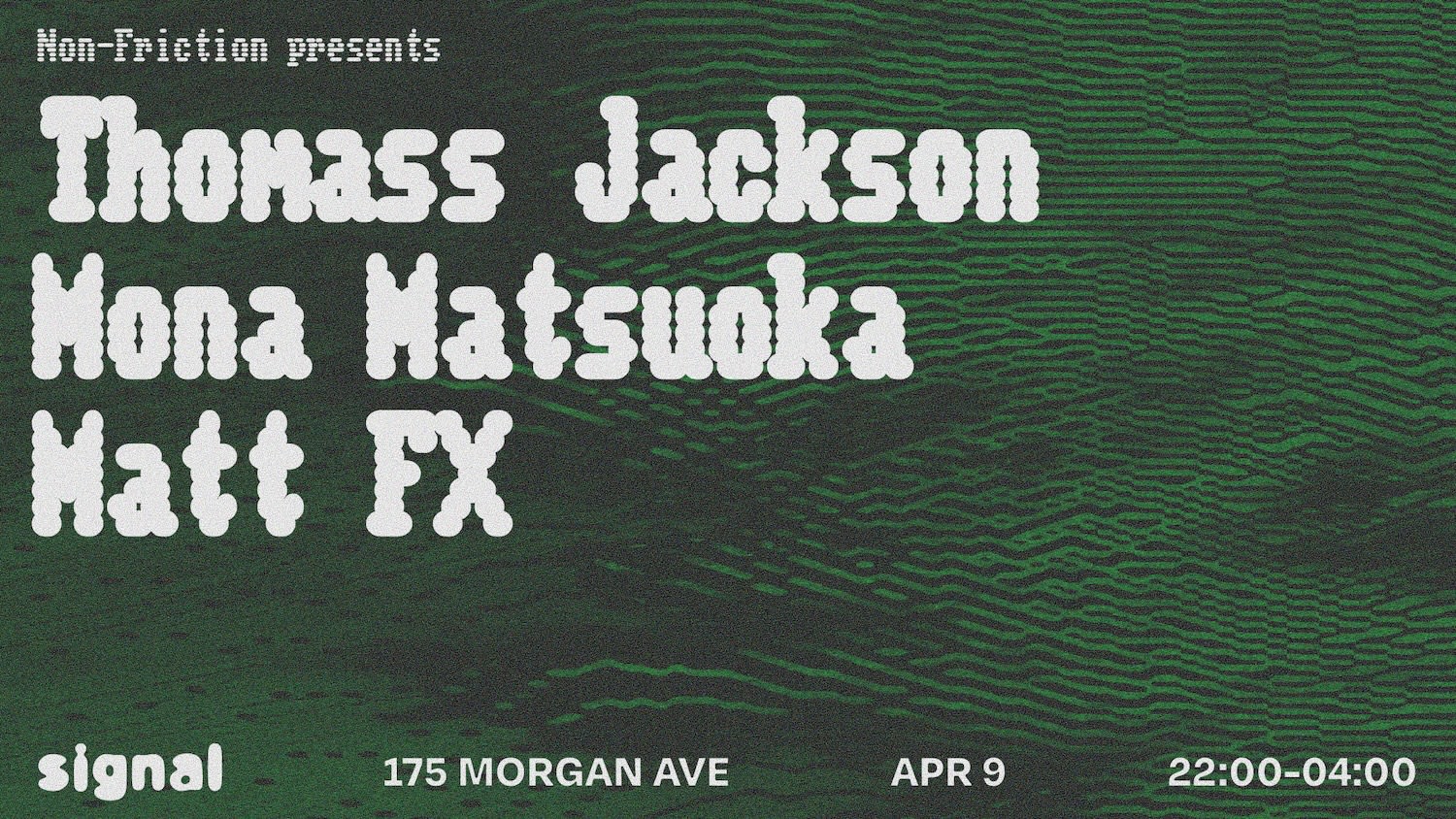 Non-Friction Presents: Mona Matsouka, Thomass Jackson, Matt Fx Cover