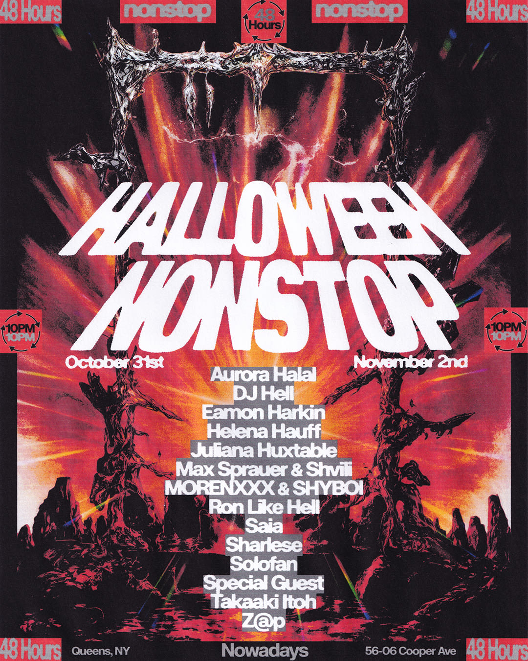 Nonstop Halloween: Dj Hell, Takaaki Itoh, Helena Hauff, Juliana Huxtable, Sharlese, Z@P + More Cover