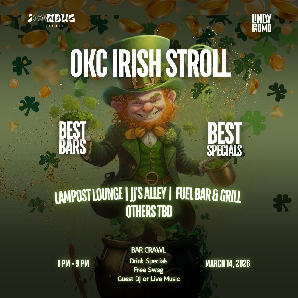 Okc St Patrick's Bar Crawl 3/14 Cover