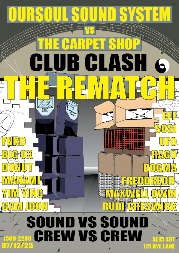 Oursoul Vs The Carpet Shop - Sound System Clash - The Rematch Cover