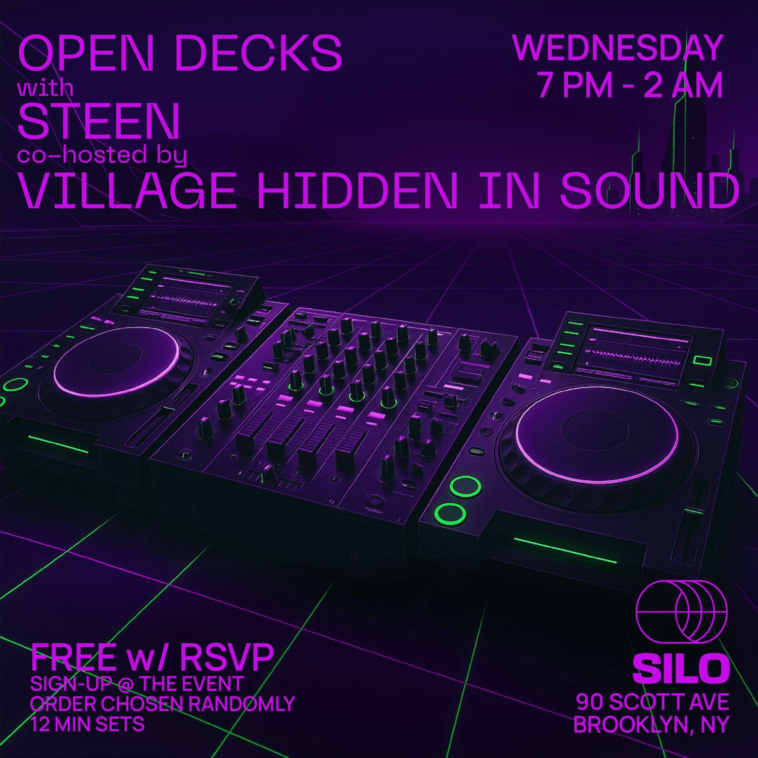 Open Decks With Steen & Village Hidden In Sound Cover