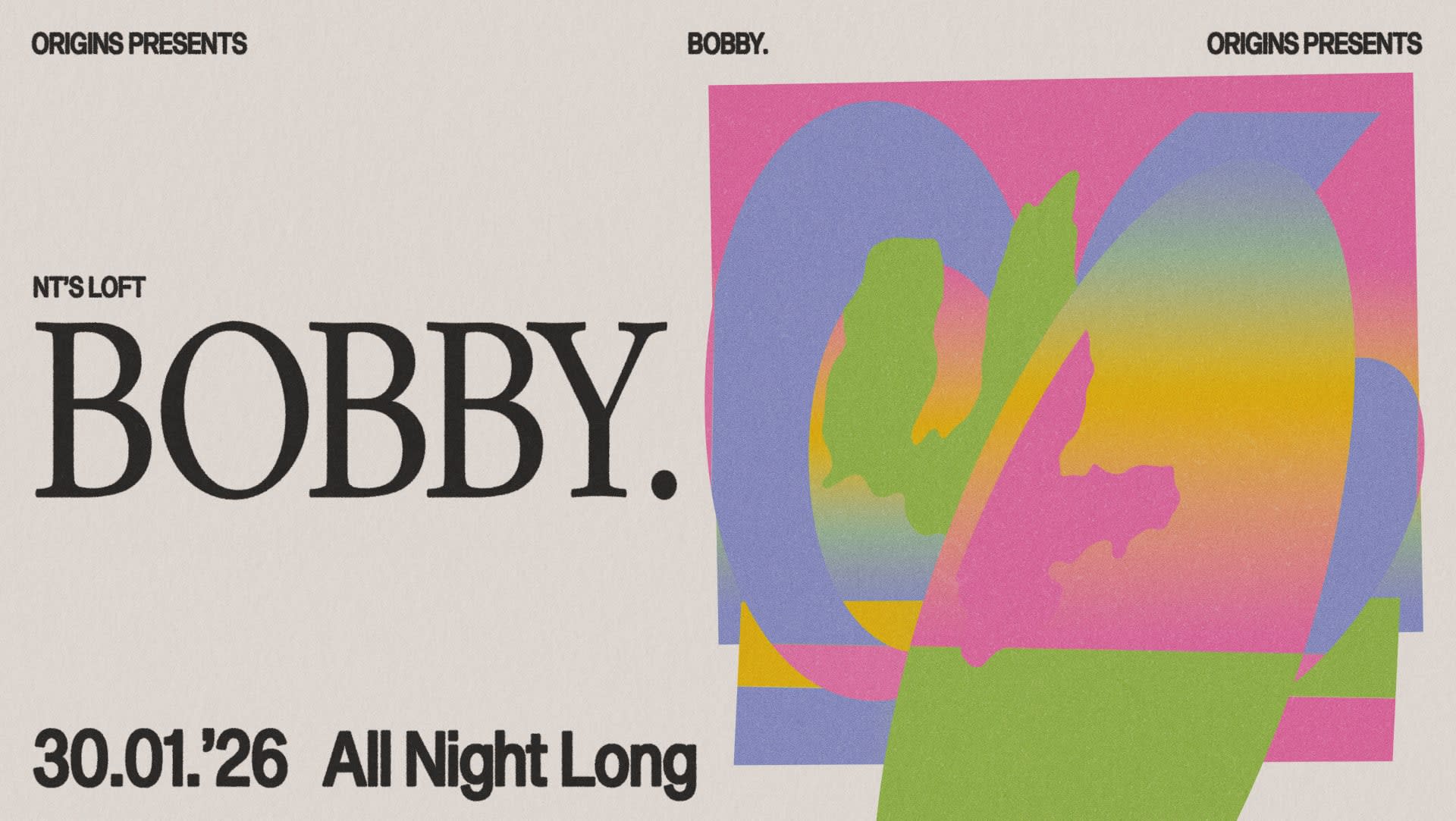 Origins: Bobby. (All Night Long) Cover