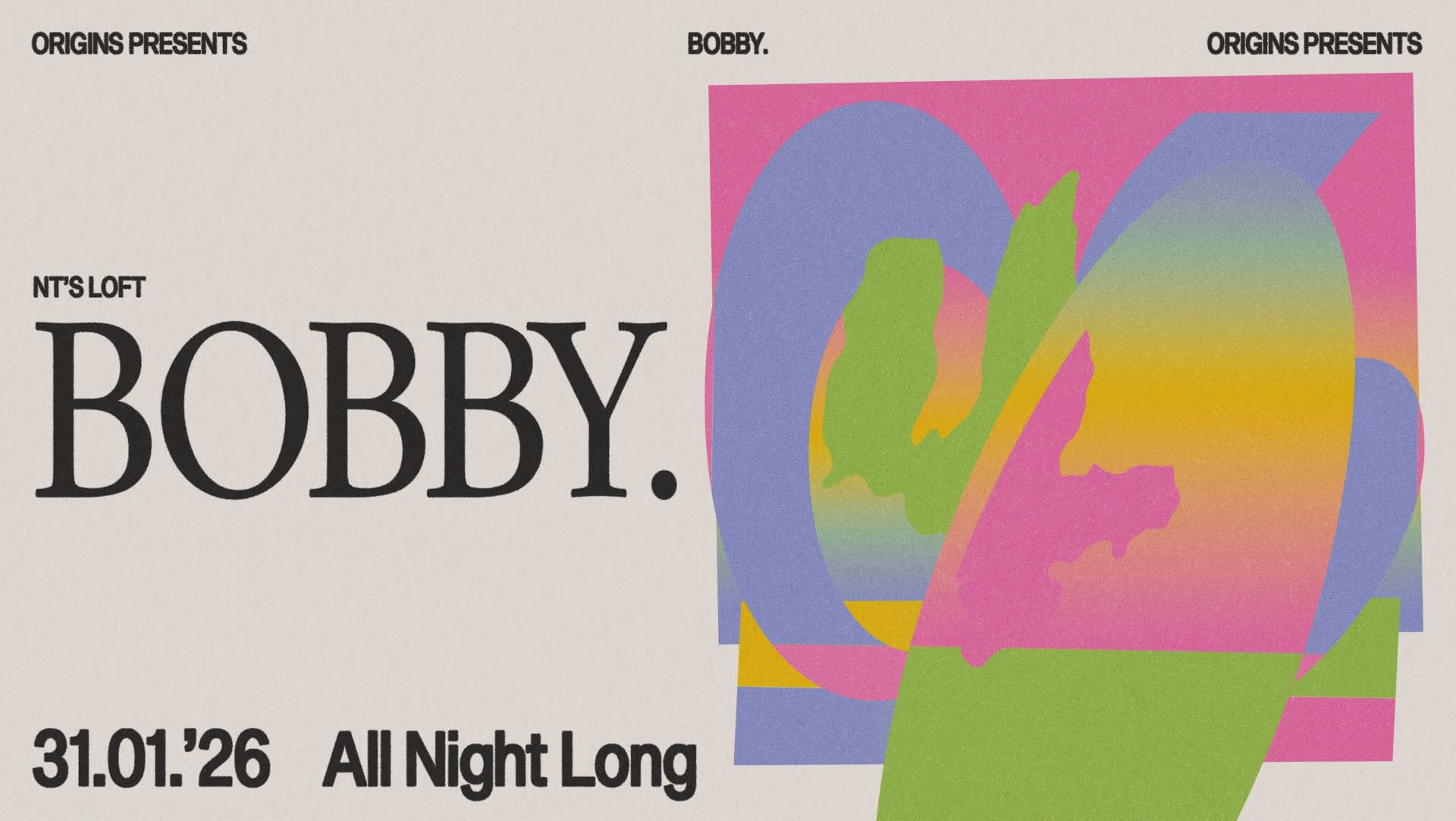 Origins: Bobby. (All Night Long) Cover