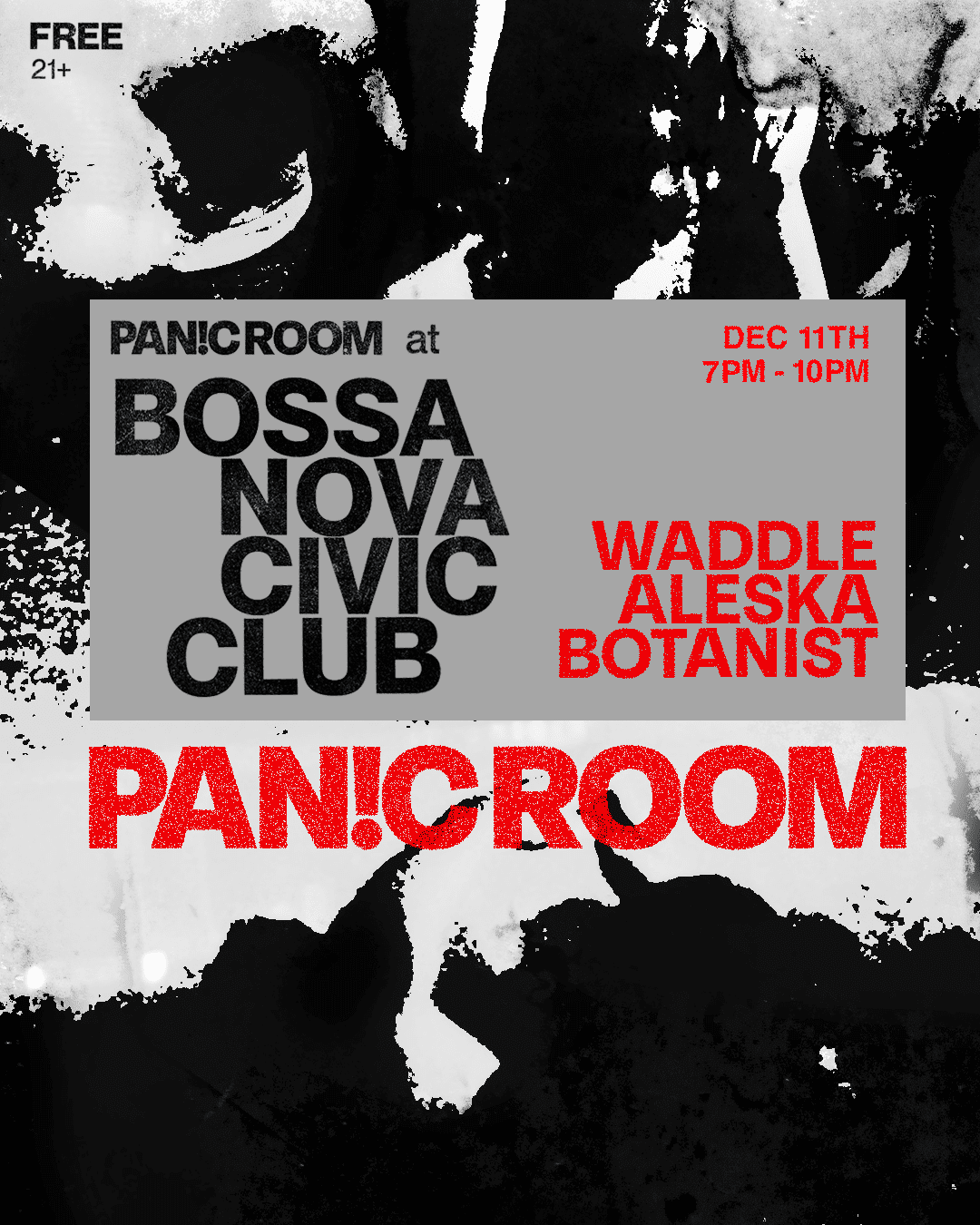Pan!C Room Happy Hour Cover