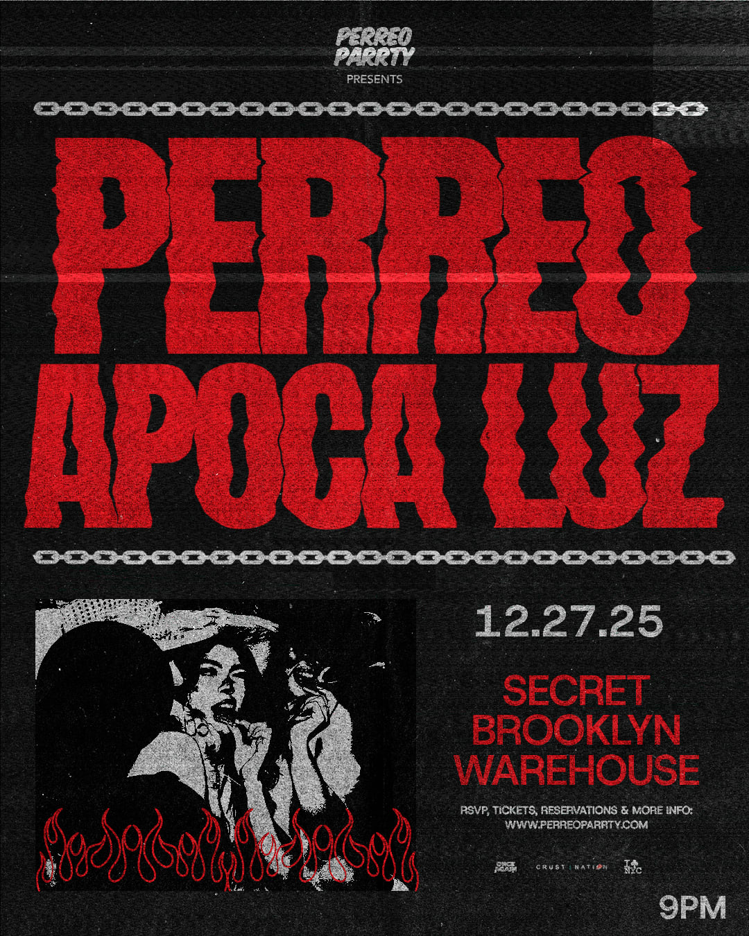 Perreo Apoca Luz - Christmas Warehouse Rave Party, 18 Cover