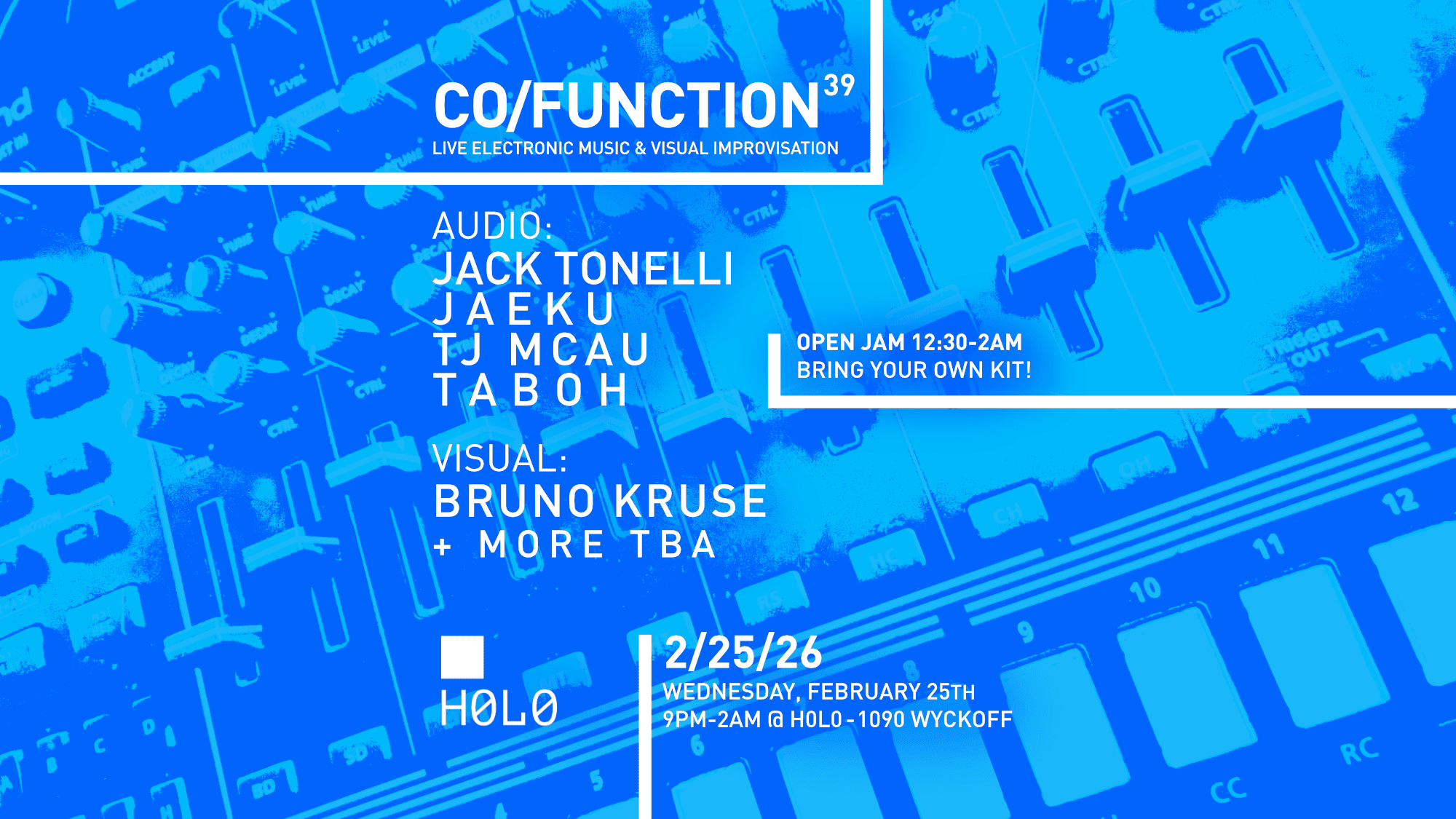 Postponed /// Co/Function 39 With Jack Tonelli & Jaeku Cover