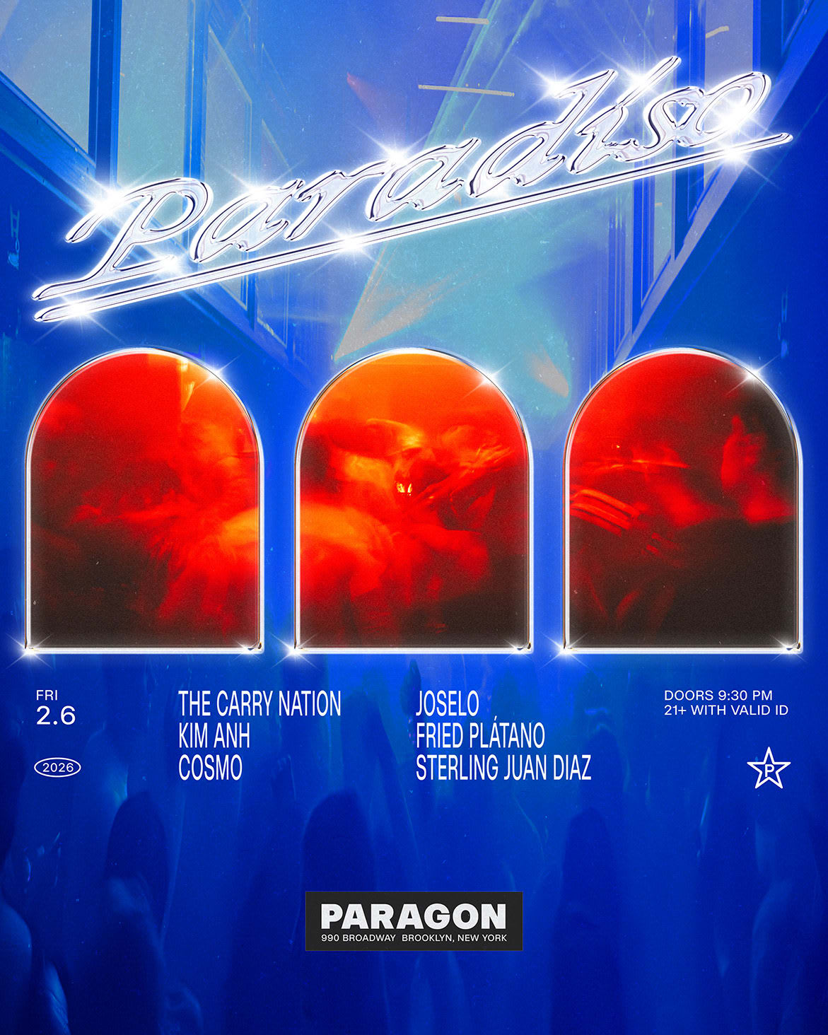 Paradiso: The Carry Nation, Kim Anh, Cosmo + Joselo, Fried Plátano, Sterling Juan Diaz Cover