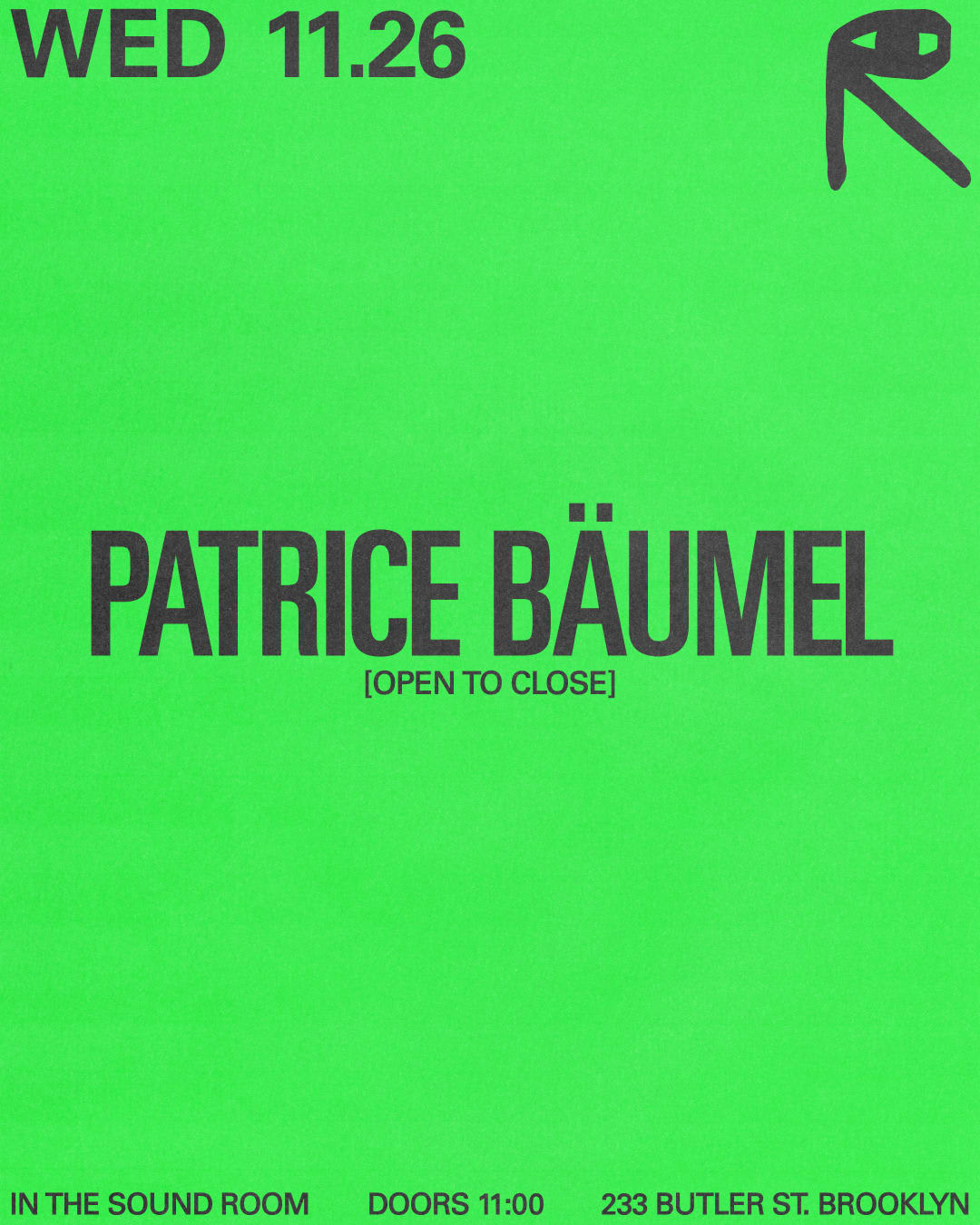 Patrice Bäumel Open To Close Cover