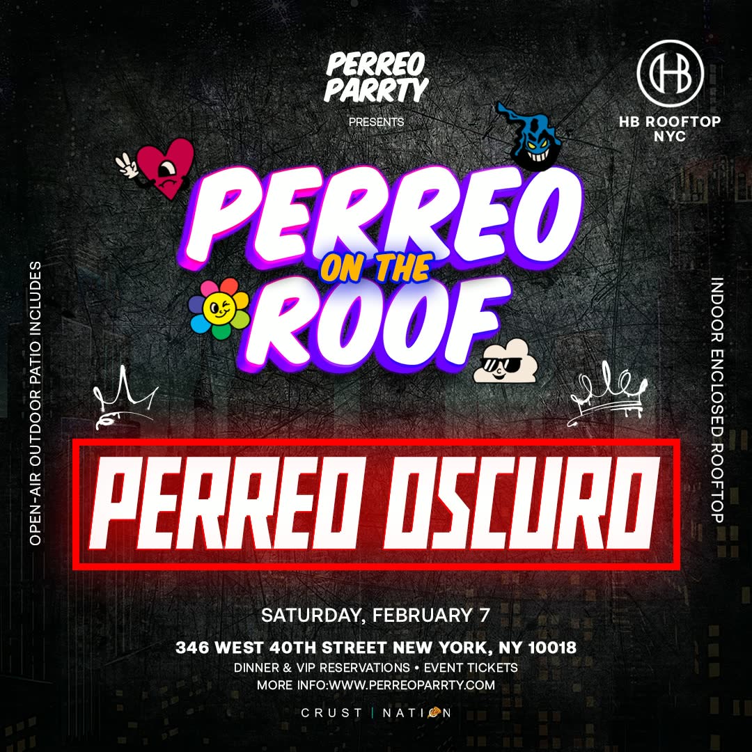 Perreo Oscuro - Rooftop Reggaeton Party In Midtown Nyc Cover