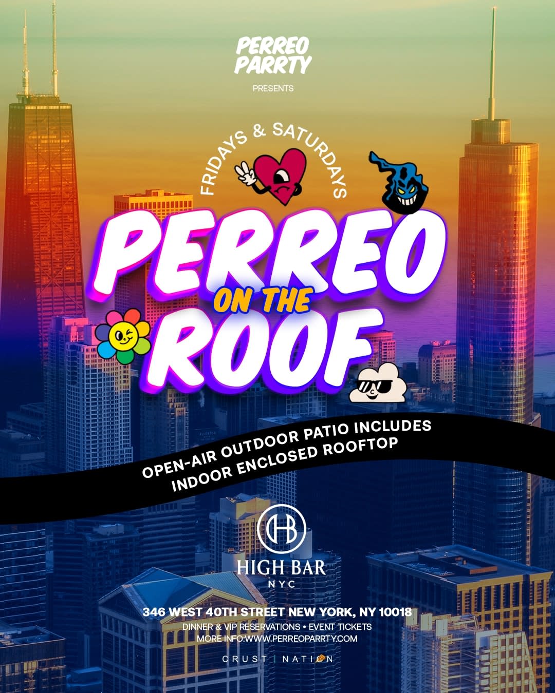 Perreo On The Roof - Latin & Reggaeton Rooftop Dance Party Nyc Cover