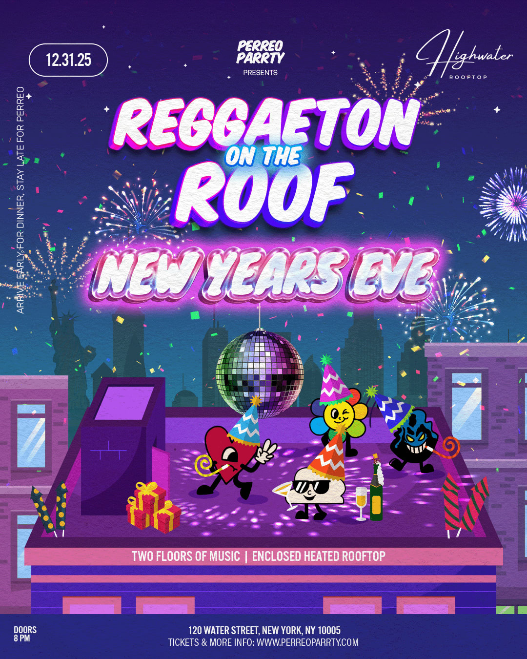 Reggaeton On The Roof New Years Eve 2026 - #1 Nyc Nye Multi-Level Party Cover