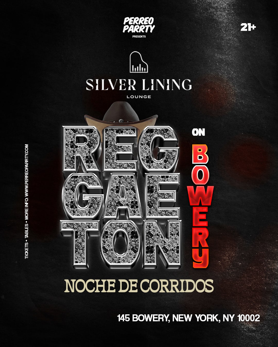 Reggaeton On Bowery - Noche De Corridos Party Nyc Cover