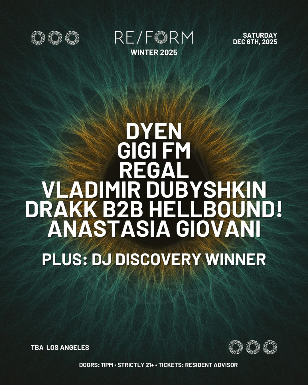 Re/Form Winter 2025: Dyen, Gigi Fm, Regal, Vladimir Dubyshkin, Drakk B2b Hellbound Cover