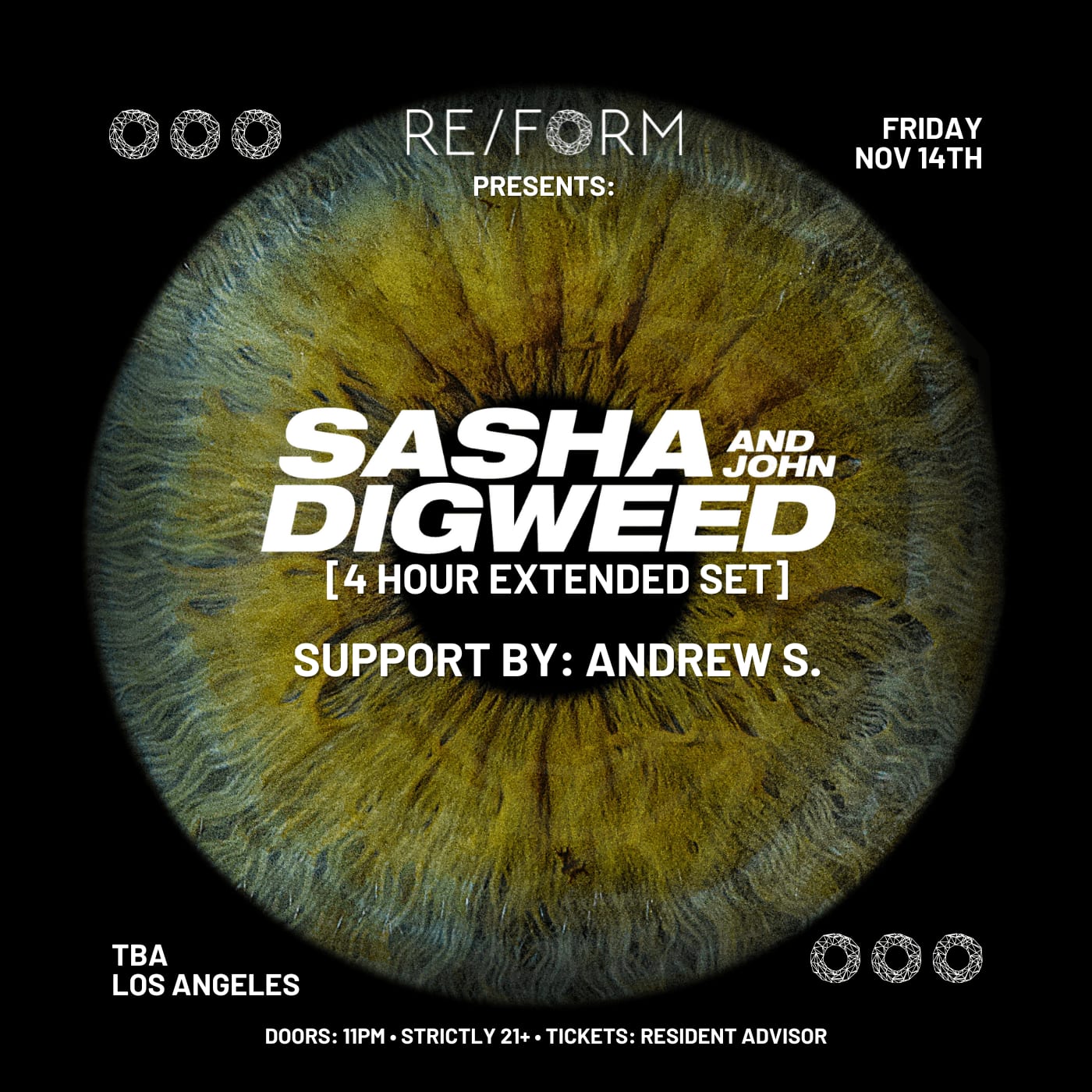 Re/Form Presents: Sasha & John Digweed [4 Hour Extended Set] & Andrew S Cover