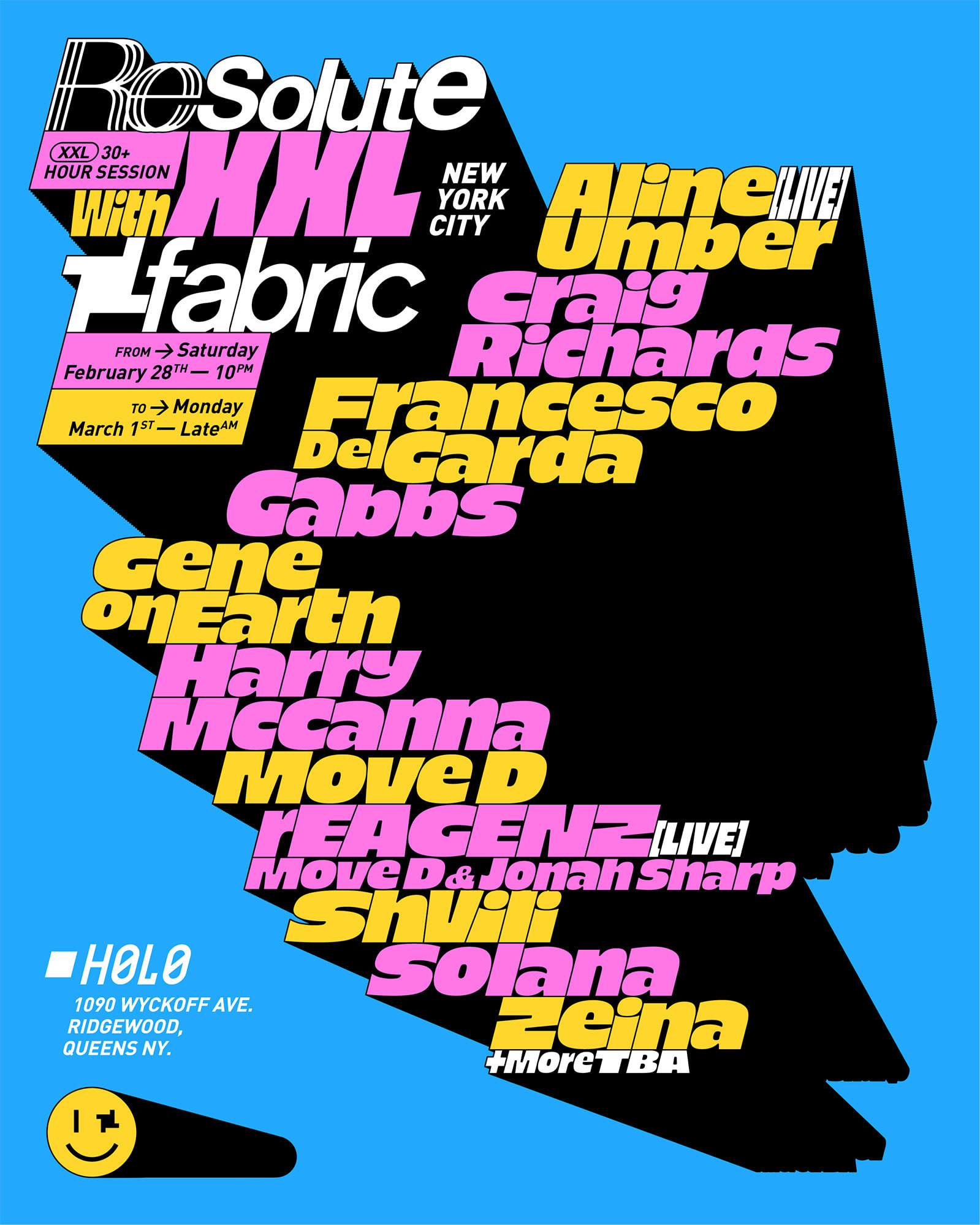 Resolute X Fabric London Cover