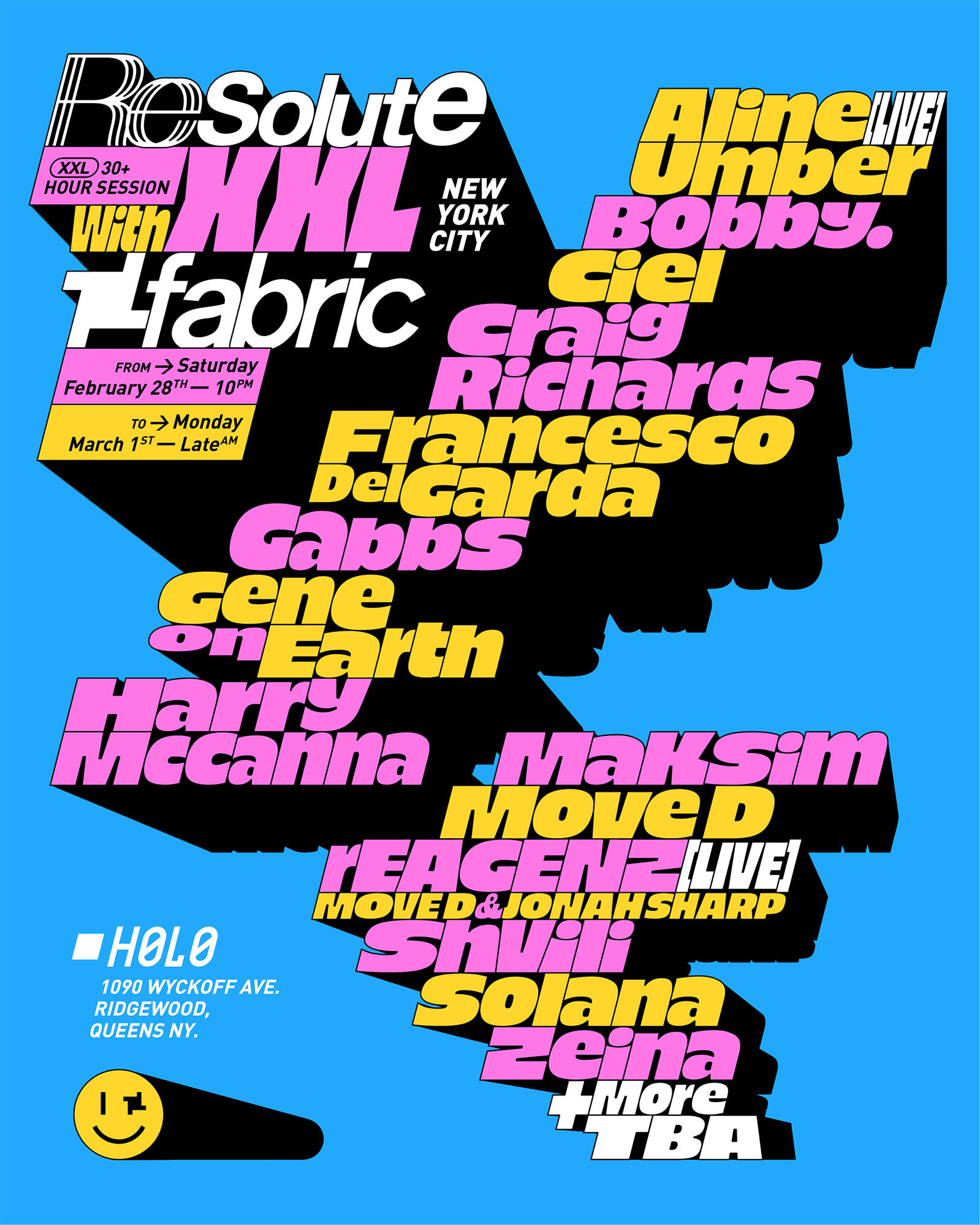 Resolute X Fabric London Cover