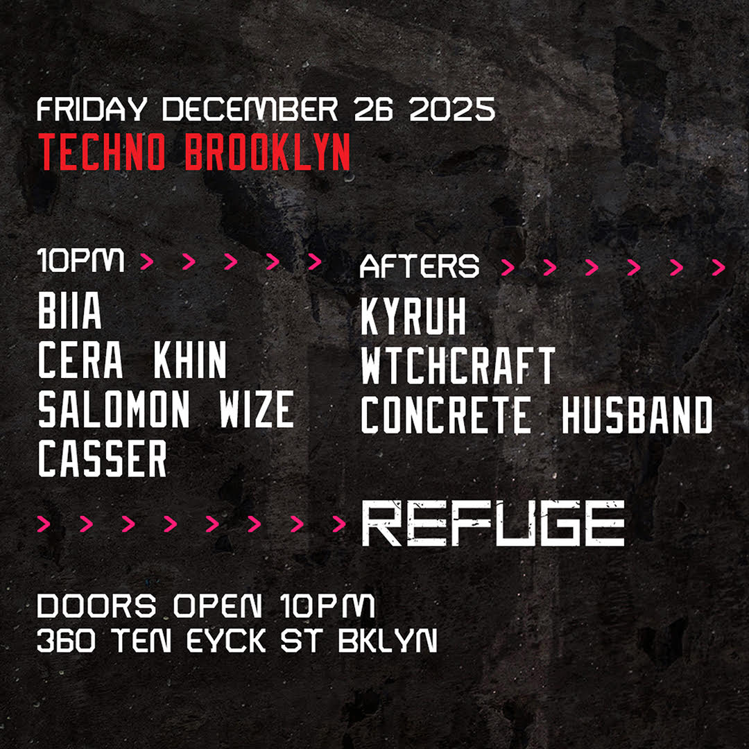 Refuge Fridays With Biia, Cera Khin, Salomon Wize And Soundpilot Cover