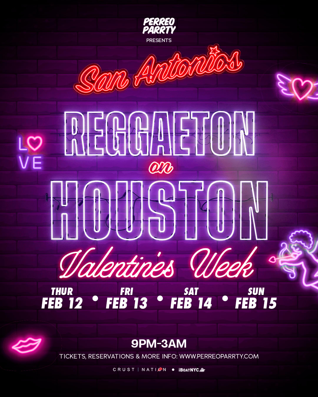 Reggaeton On Houston Valentine's Week - Latin & Reggaeton Party Nyc Cover