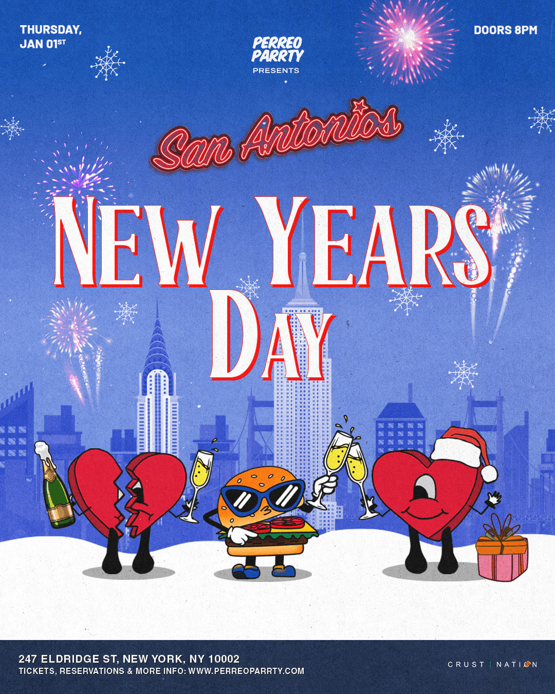 Reggaeton On Houston - New Years Day Perreo Parrty Nyc Les Cover