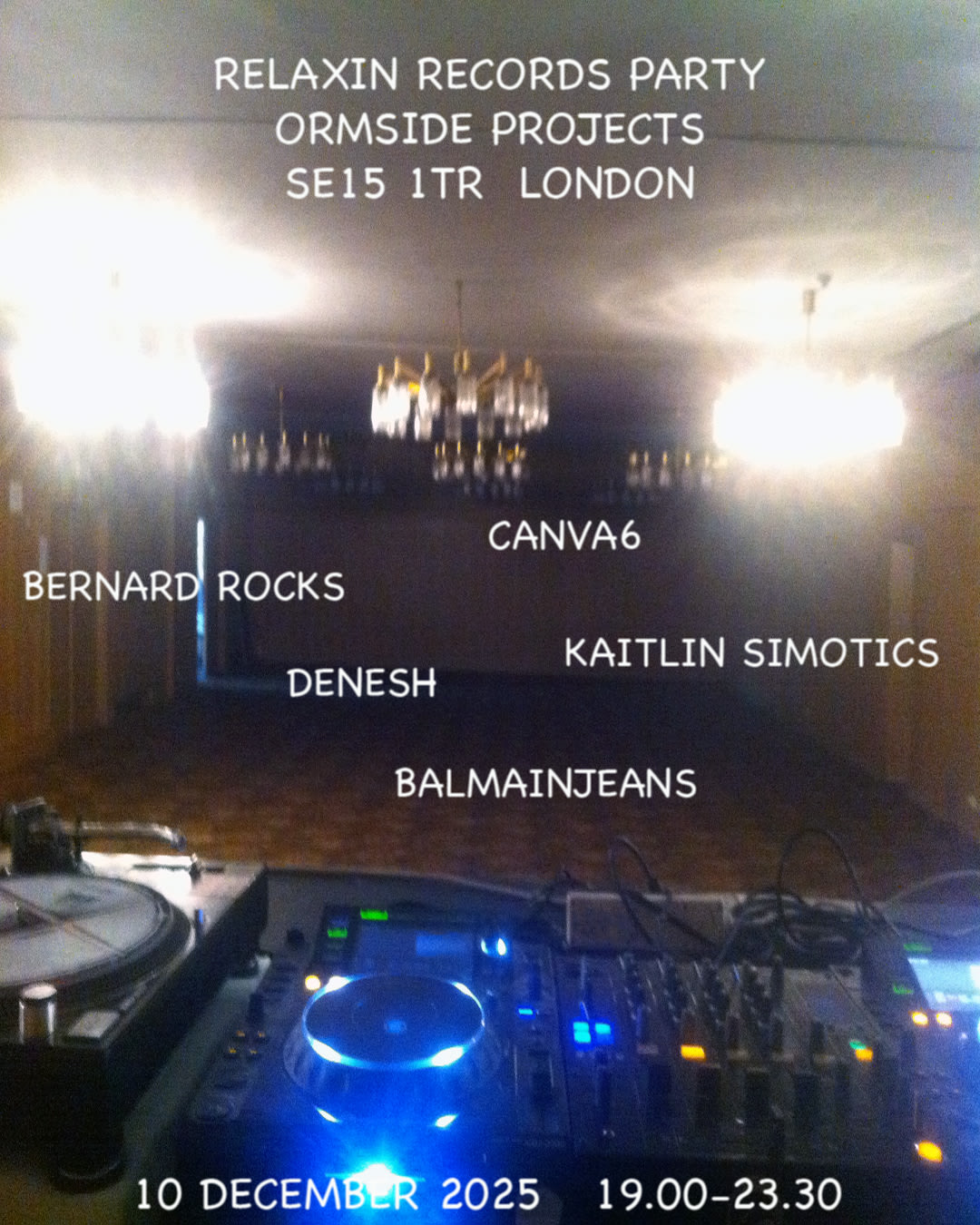 Relaxin Records Party Cover