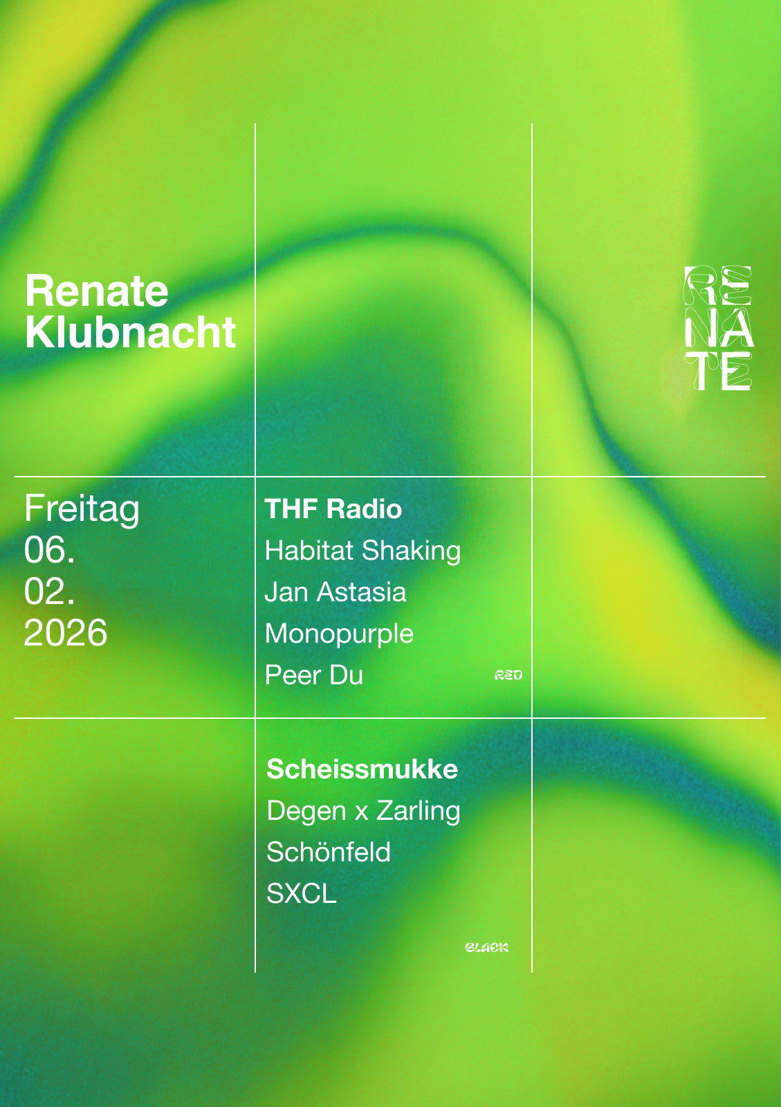 Renate Klubnacht W/ Scheissmukke & Thf Radio Cover