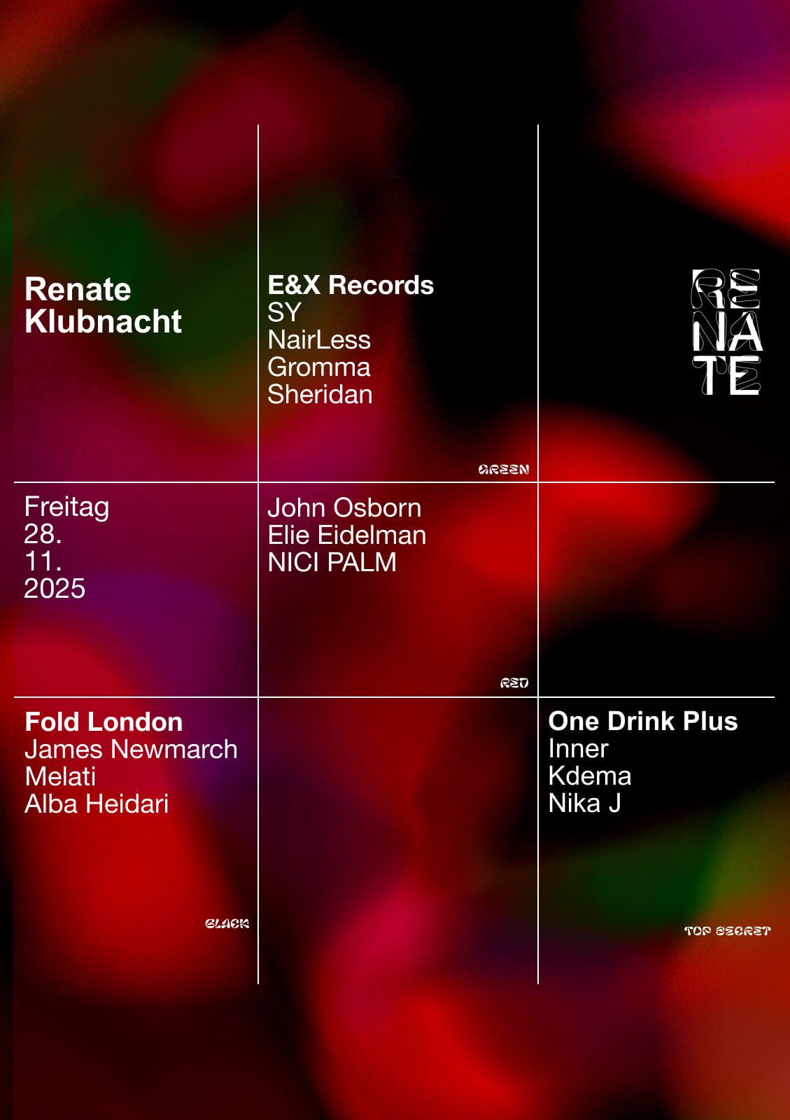 Renate X Fold London: James Newmarch, Alba Heidari, Melati, John Osborn, Kdema, Nika J, Inner Cover