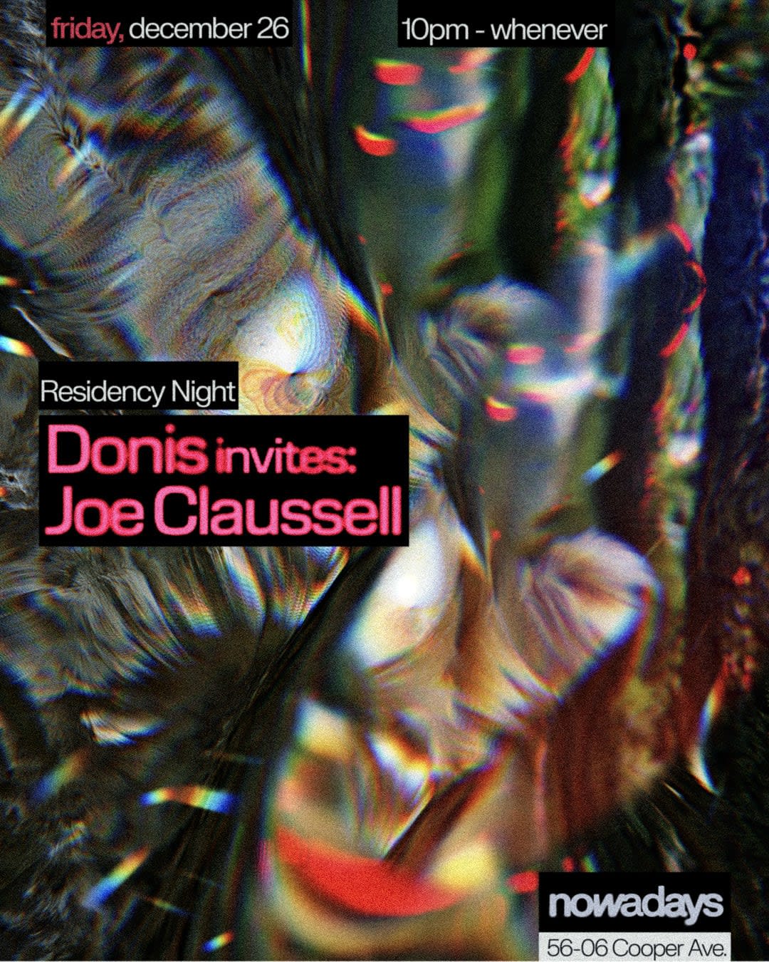 Residency Night: Donis Invites Joe Claussell Cover