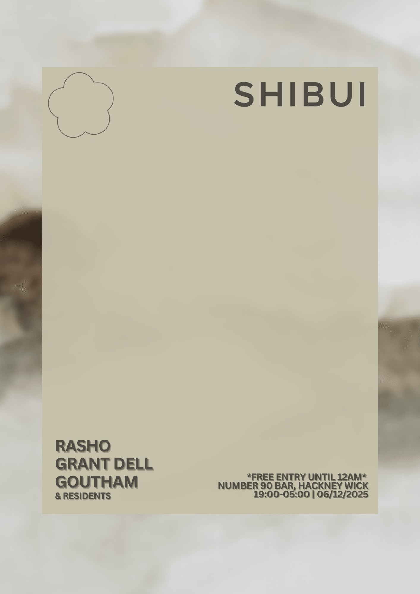 Shibui 2025 Closing Party: Rasho, Grant Dell, Goutham *Free Entry Until 12am* Cover