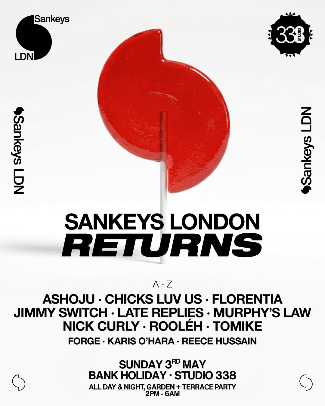 Sankeys Returns - All Day, All Night, Garden & Terrace Party Cover