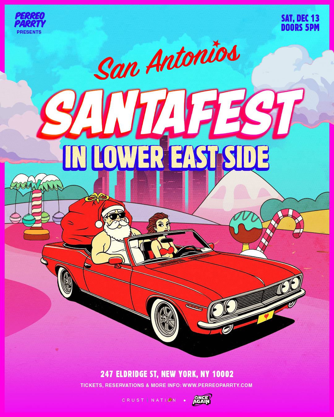 Santa Fest Party At Lower East Side Nyc Cover
