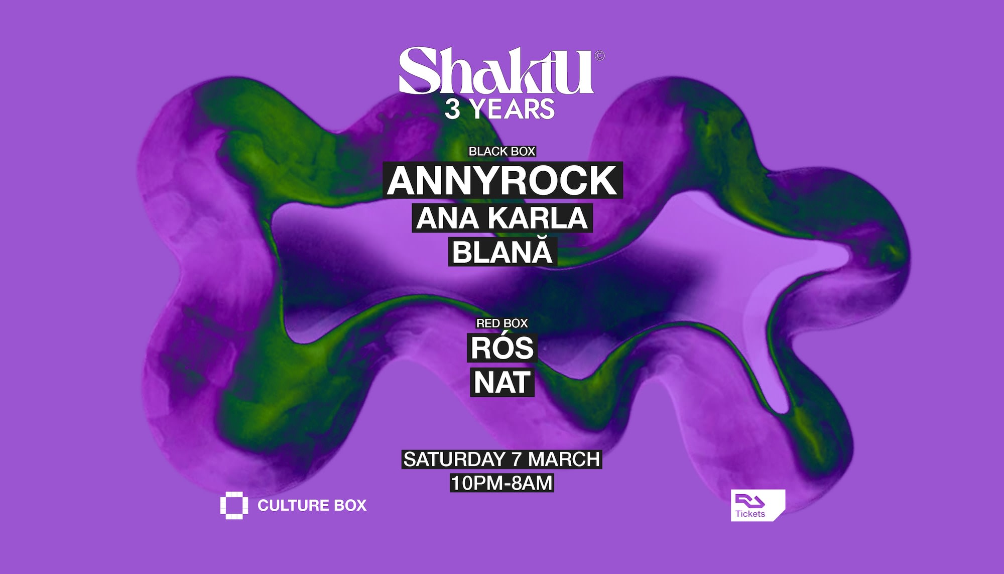 Shaktu 3 Years: Annyrock / Ana Karla / Blană / Nat / Rós Cover