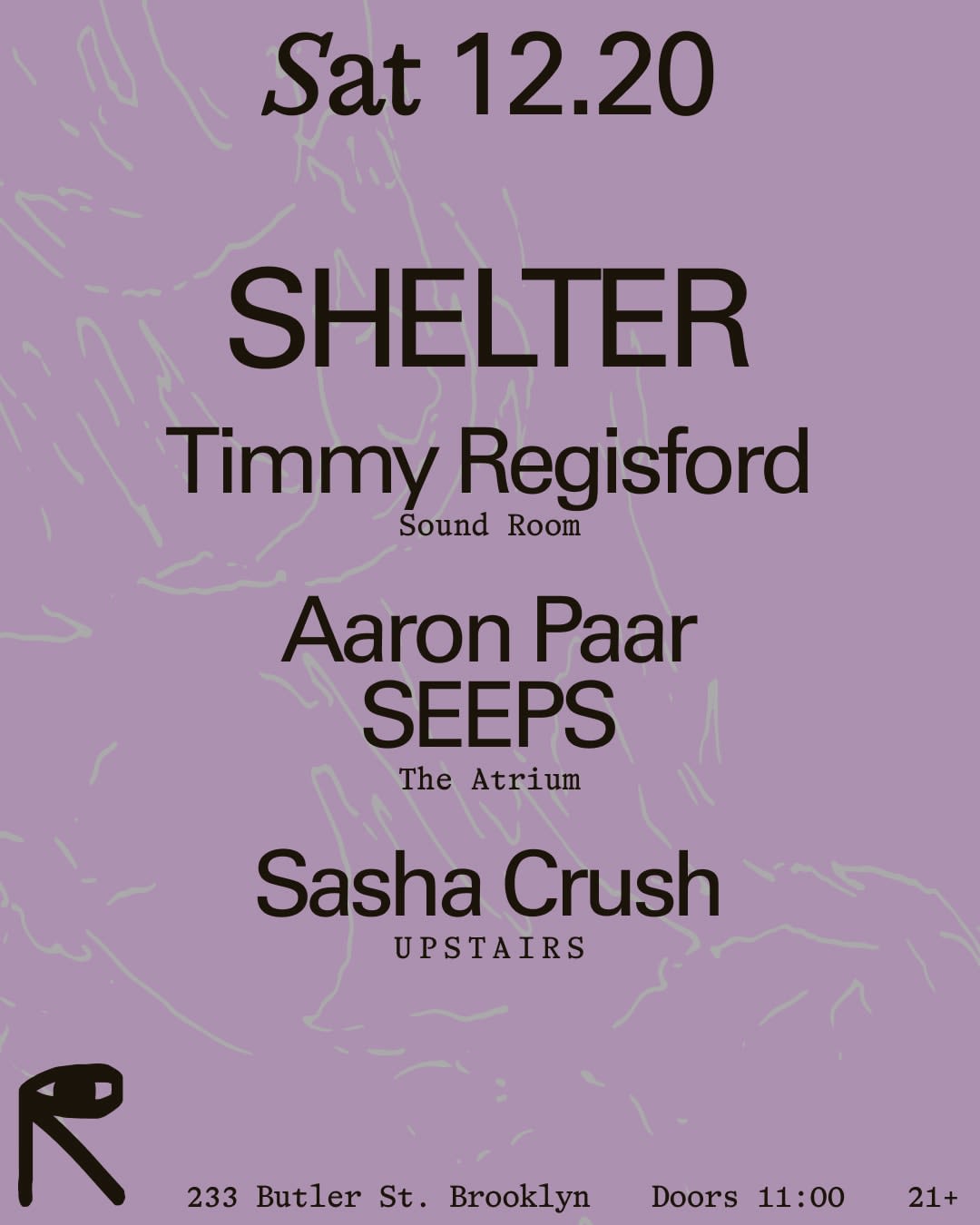 Shelter: Timmy Regisford / Aaron Paar + Seeps / Sasha Crush Cover