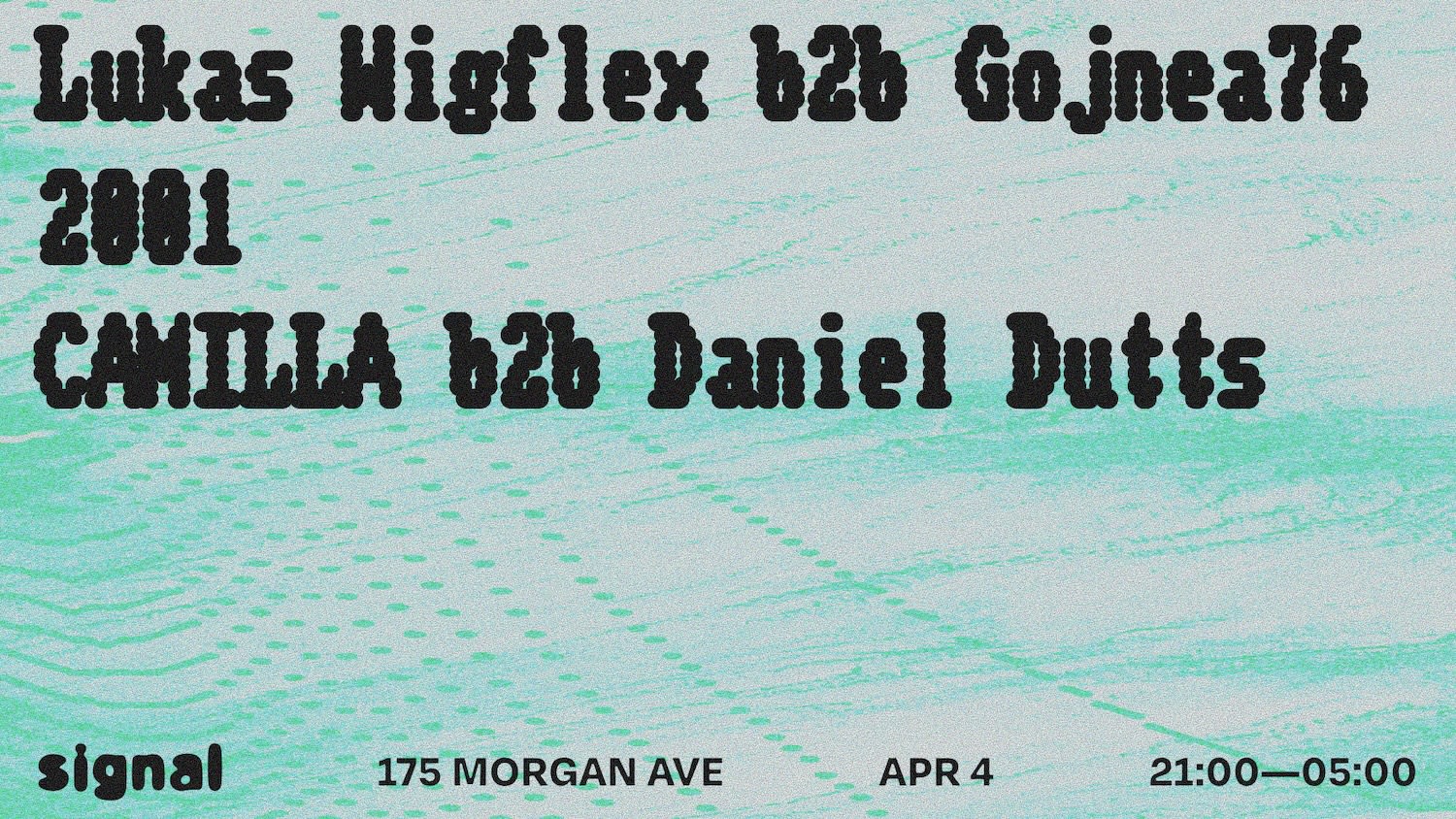 Signal X Fuel Presents: Lukas Wigflex B2b Gojnea76, 2001 Music, Camilla B2b Daniel Dutts Cover