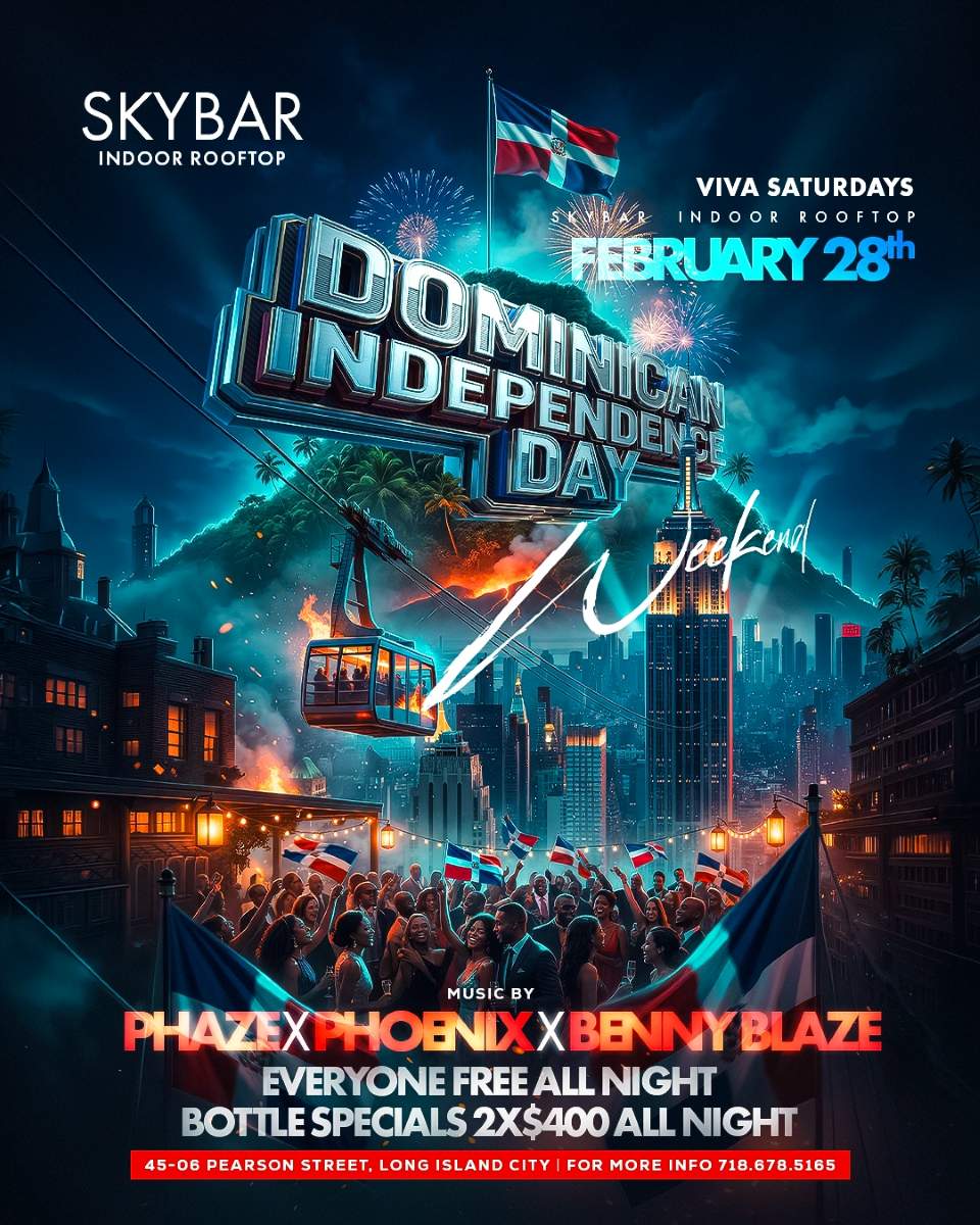 Skybar Rooftop Saturdays – Viva Saturdays - Dominican Independence Day Wknd Cover
