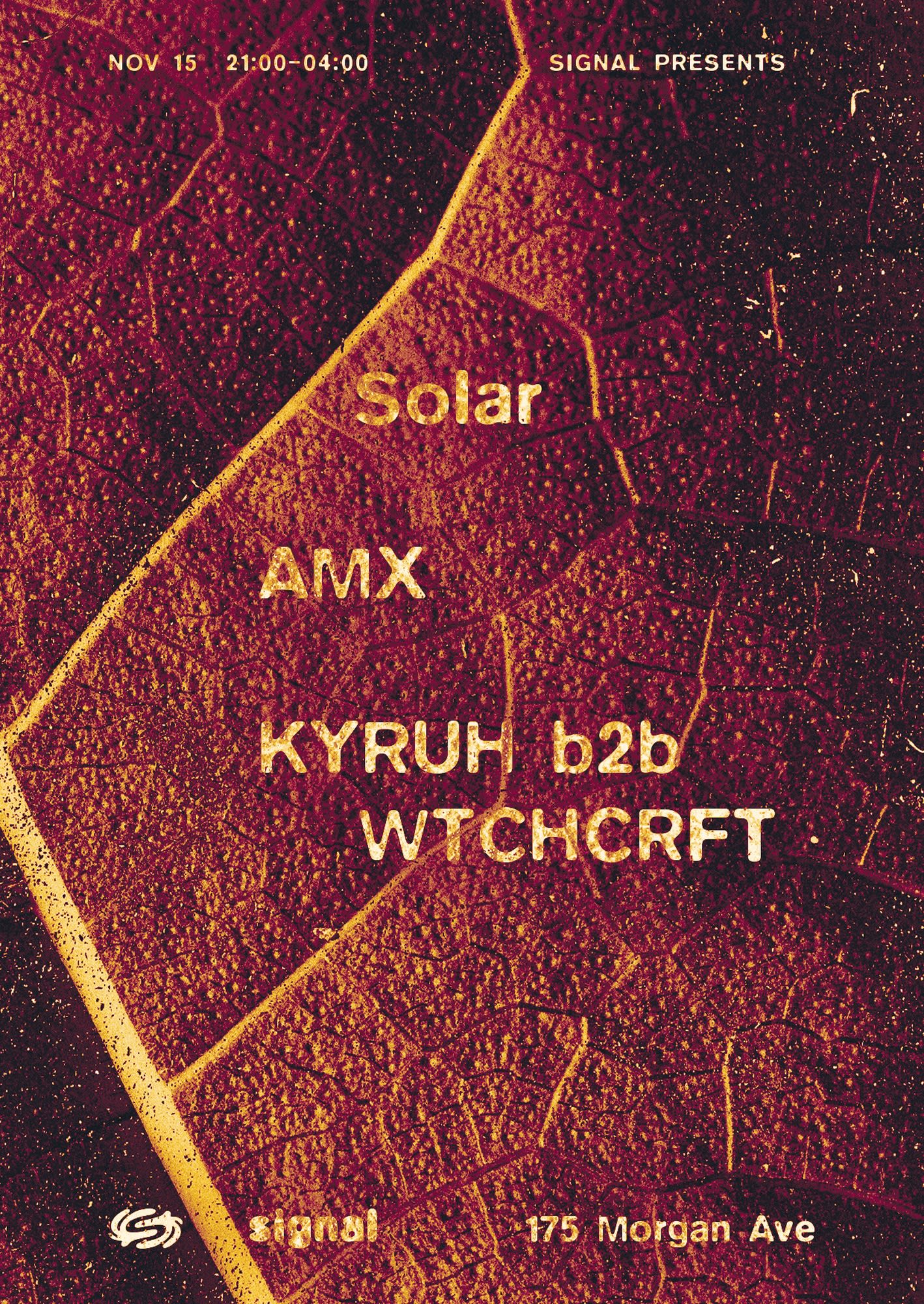 Solar, Amx, Kyruh B2b Wtchcrft Cover