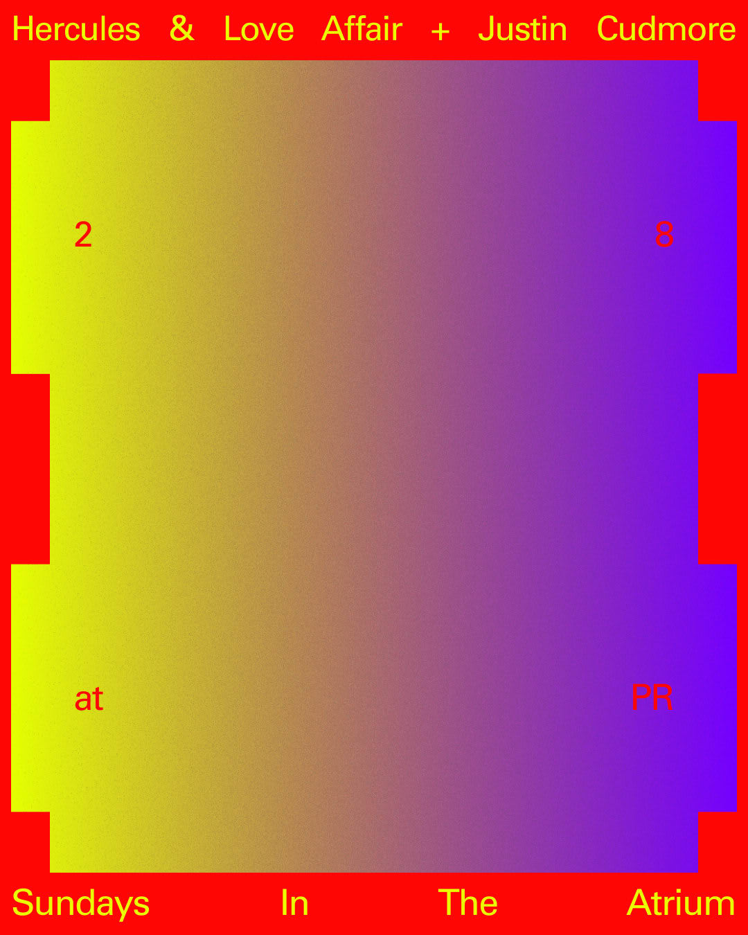 Sundays In The Atrium: Hercules & Love Affair [Dj Set] + Justin Cudmore Cover