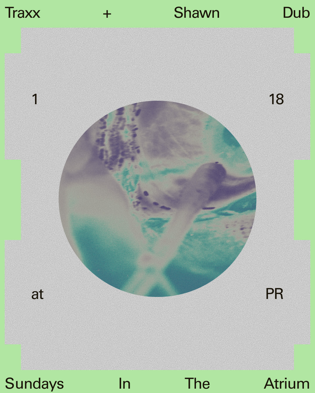 Sundays In The Atrium: Traxx + Shawn Dub Cover