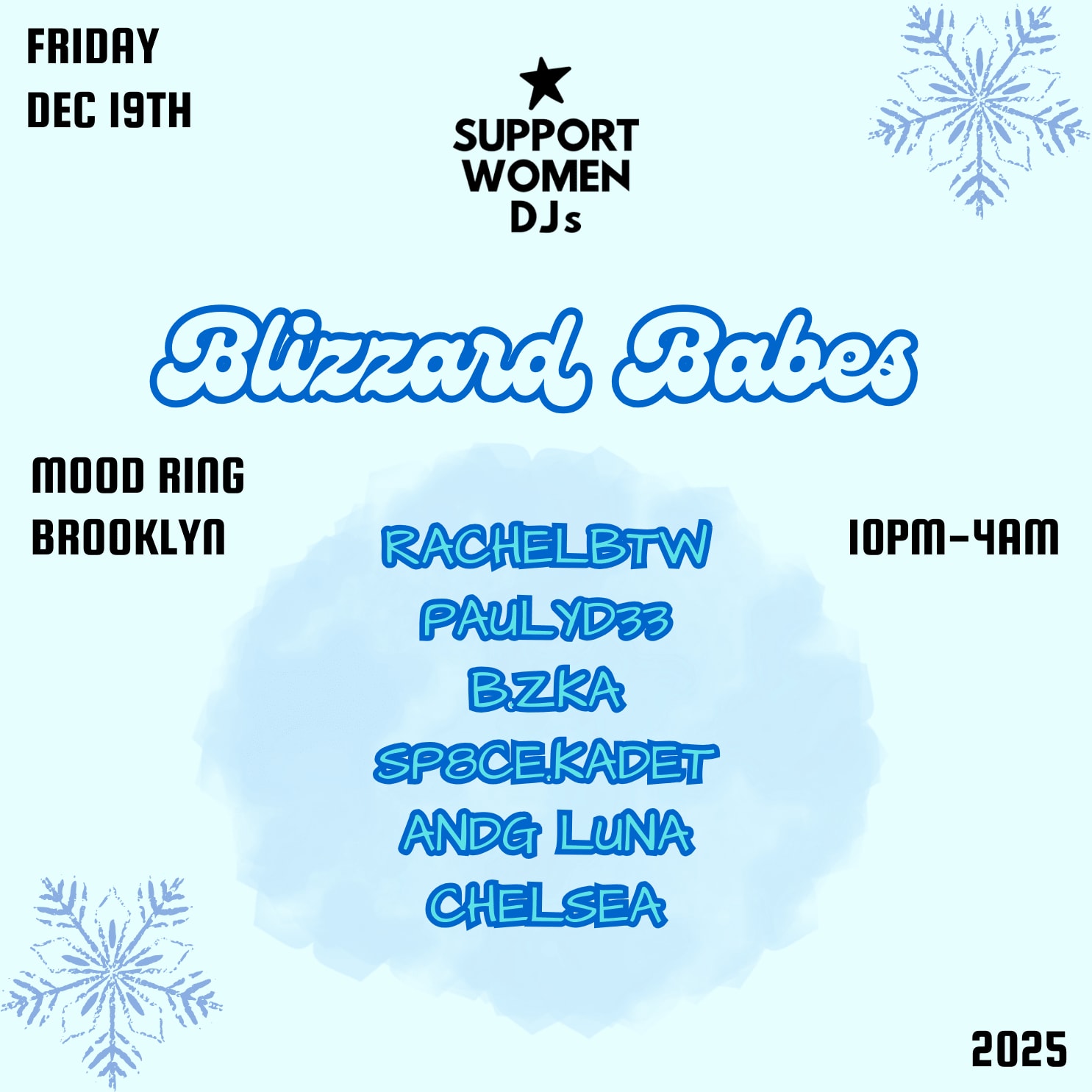 Support Women Djs Presents Blizzard Babes Cover