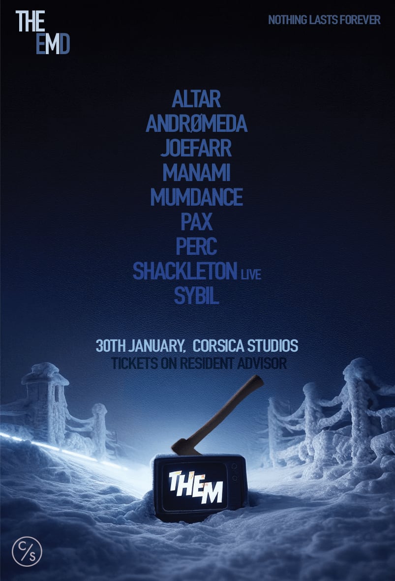 Them With Perc, Shackleton, Andrømeda, Manami, Mumdance, Sybil, Joe Farr & More Cover